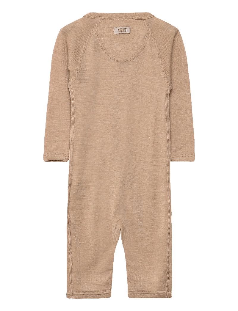Huttelihut - Suit LS Wool - uldundertøj baby - light taupe - 1