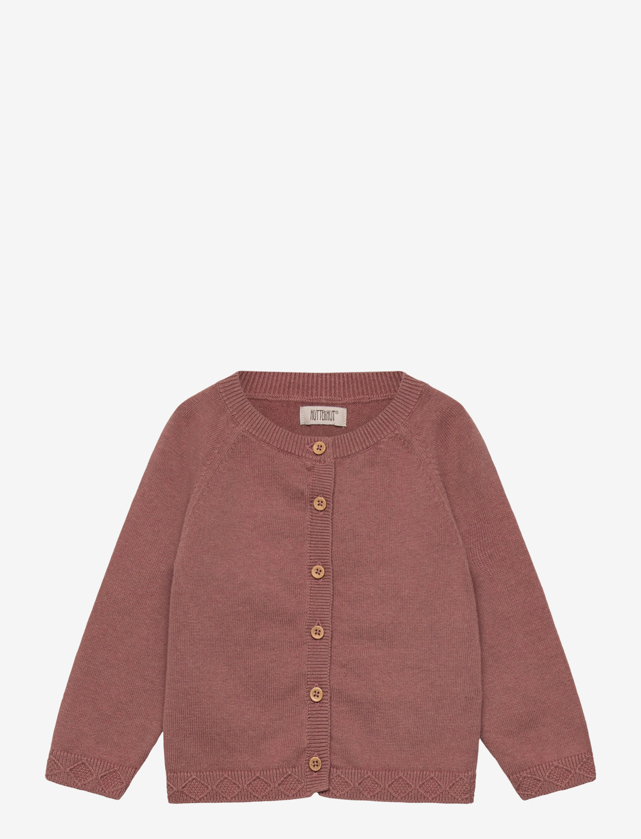 Huttelihut - Cardigan Knit w. Wool - cardigans - burlwood - 0