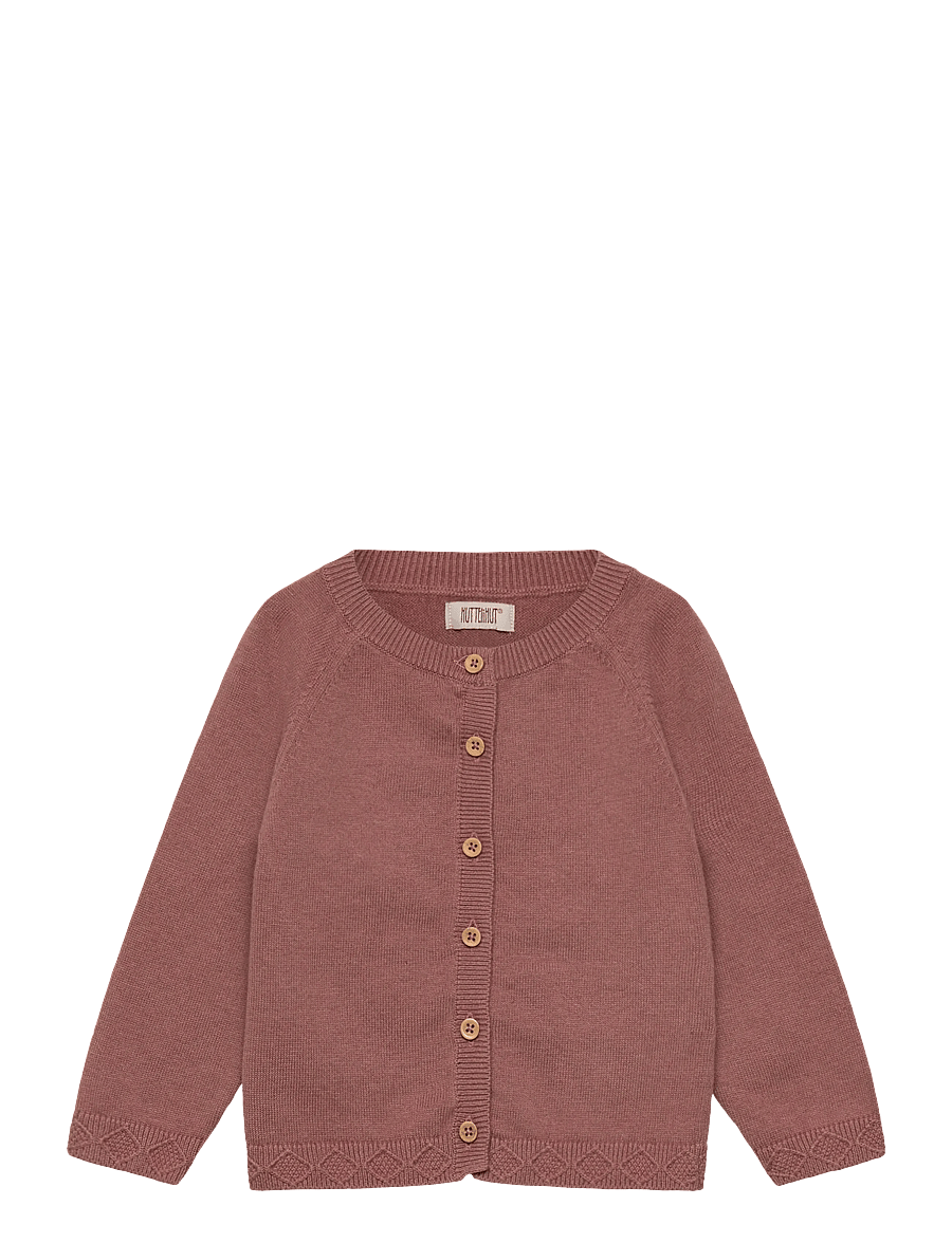 Huttelihut - Cardigan Knit w. Wool - kardiganid - burlwood - 0