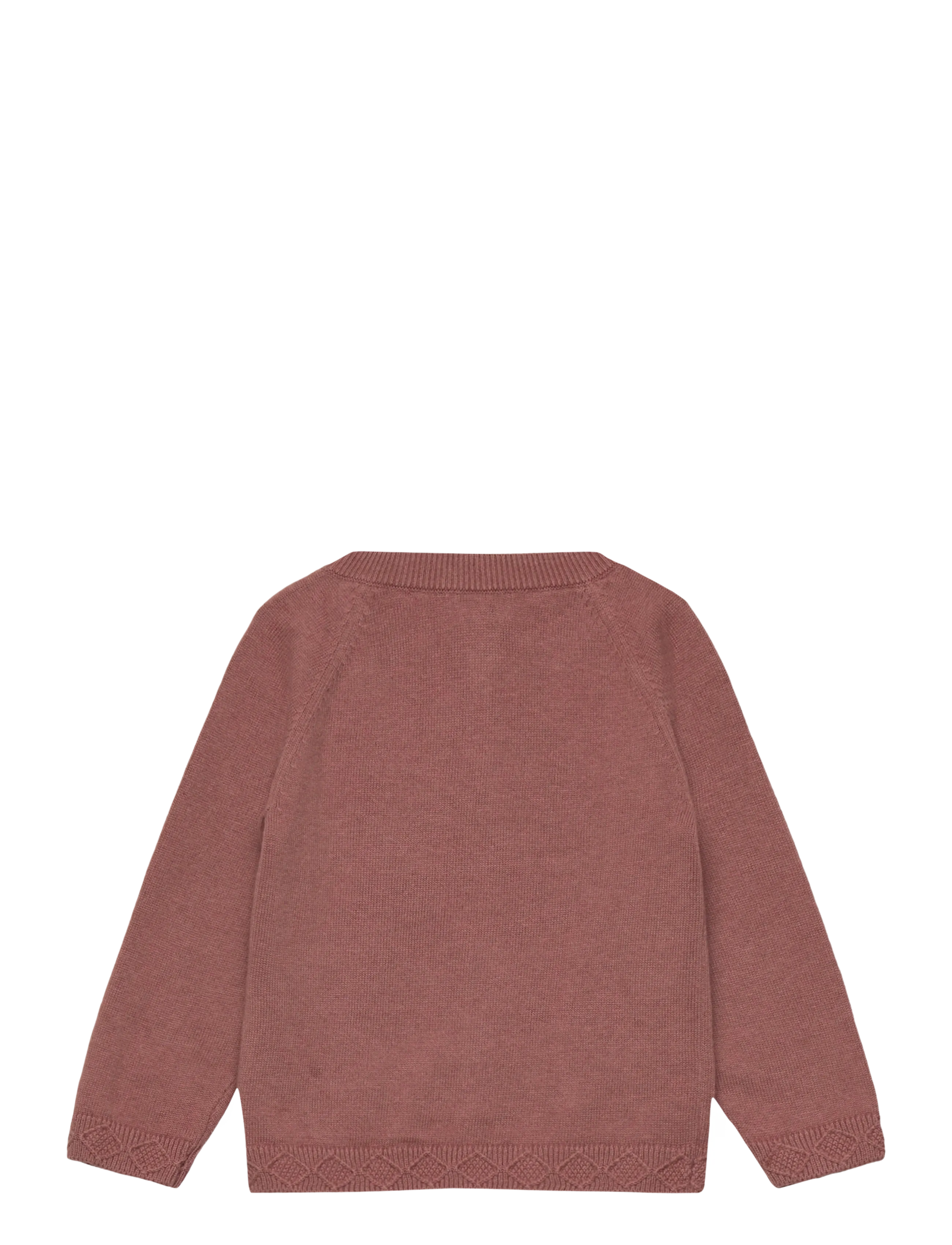 Huttelihut - Cardigan Knit w. Wool - cardigans - burlwood - 1