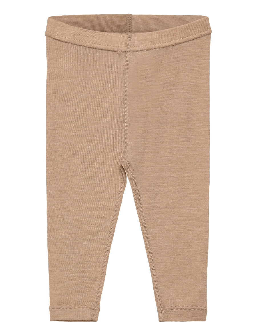 Huttelihut - Leggings Wool - underställ baby - light taupe - 0