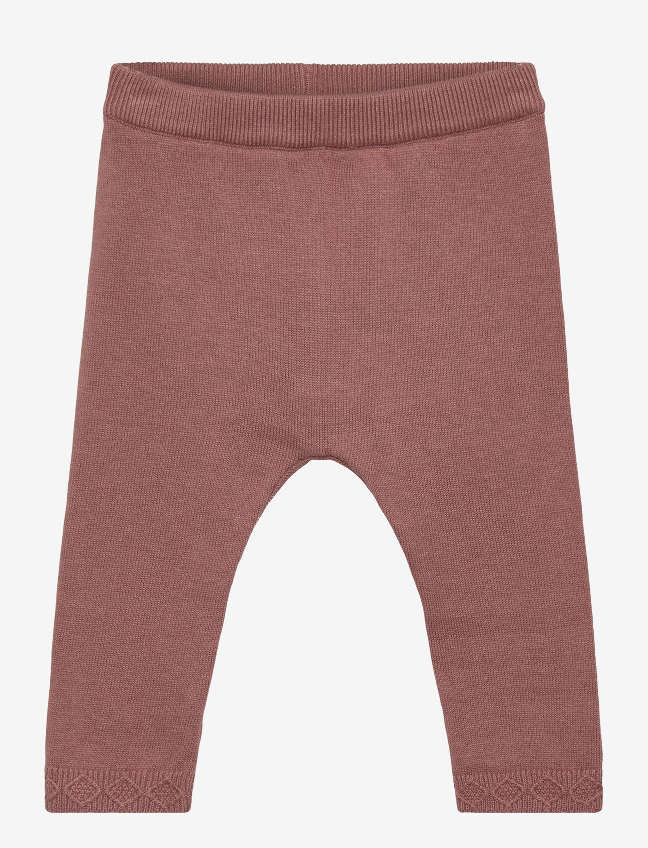 Huttelihut - Pants Knit w. Wool - leggings - burlwood - 0