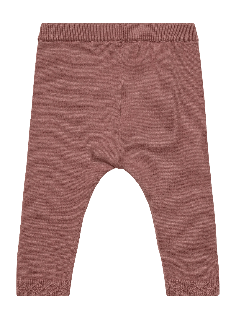 Huttelihut - Pants Knit w. Wool - leggings - burlwood - 1