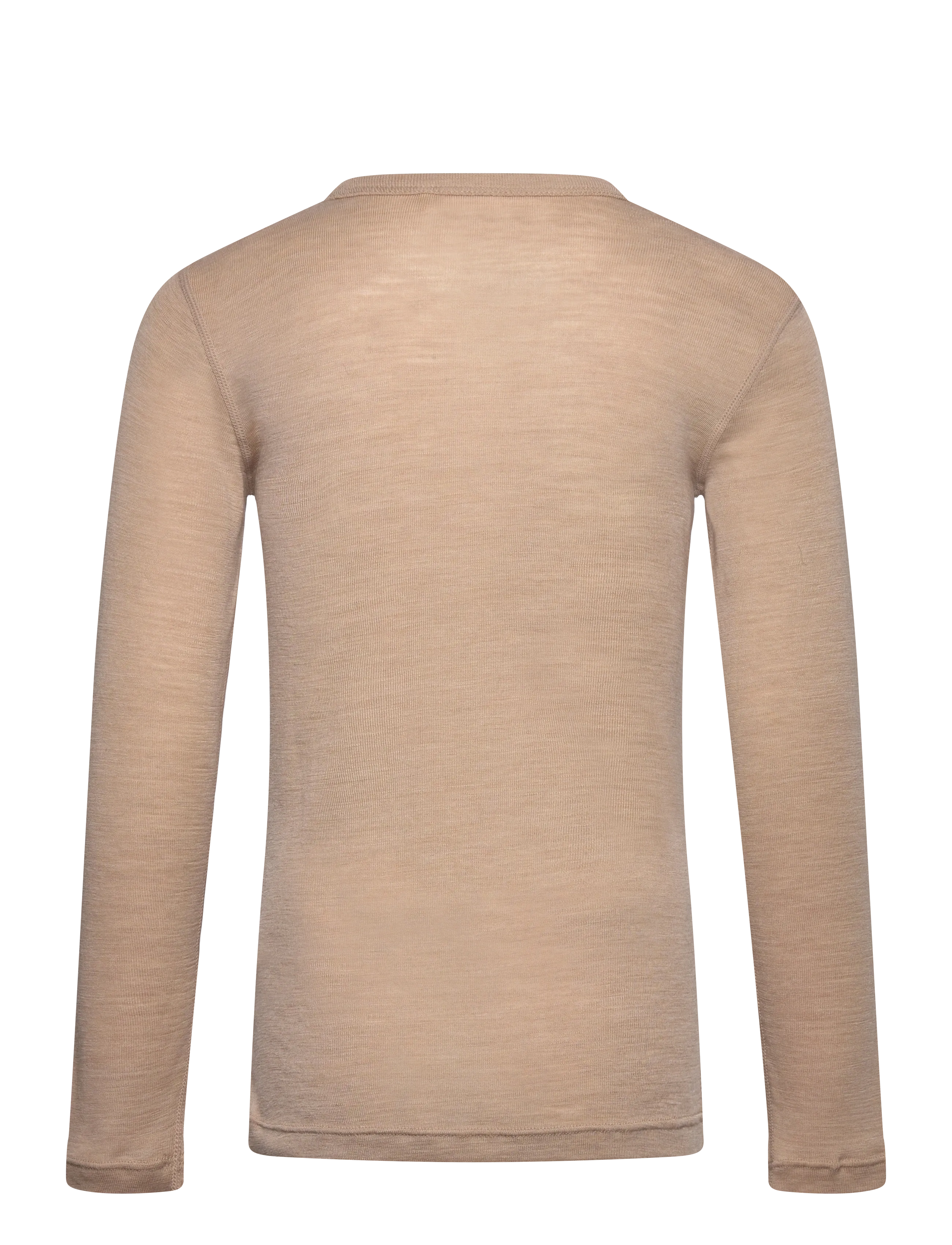 Huttelihut - T-Shirt LS Wool - light taupe - 1