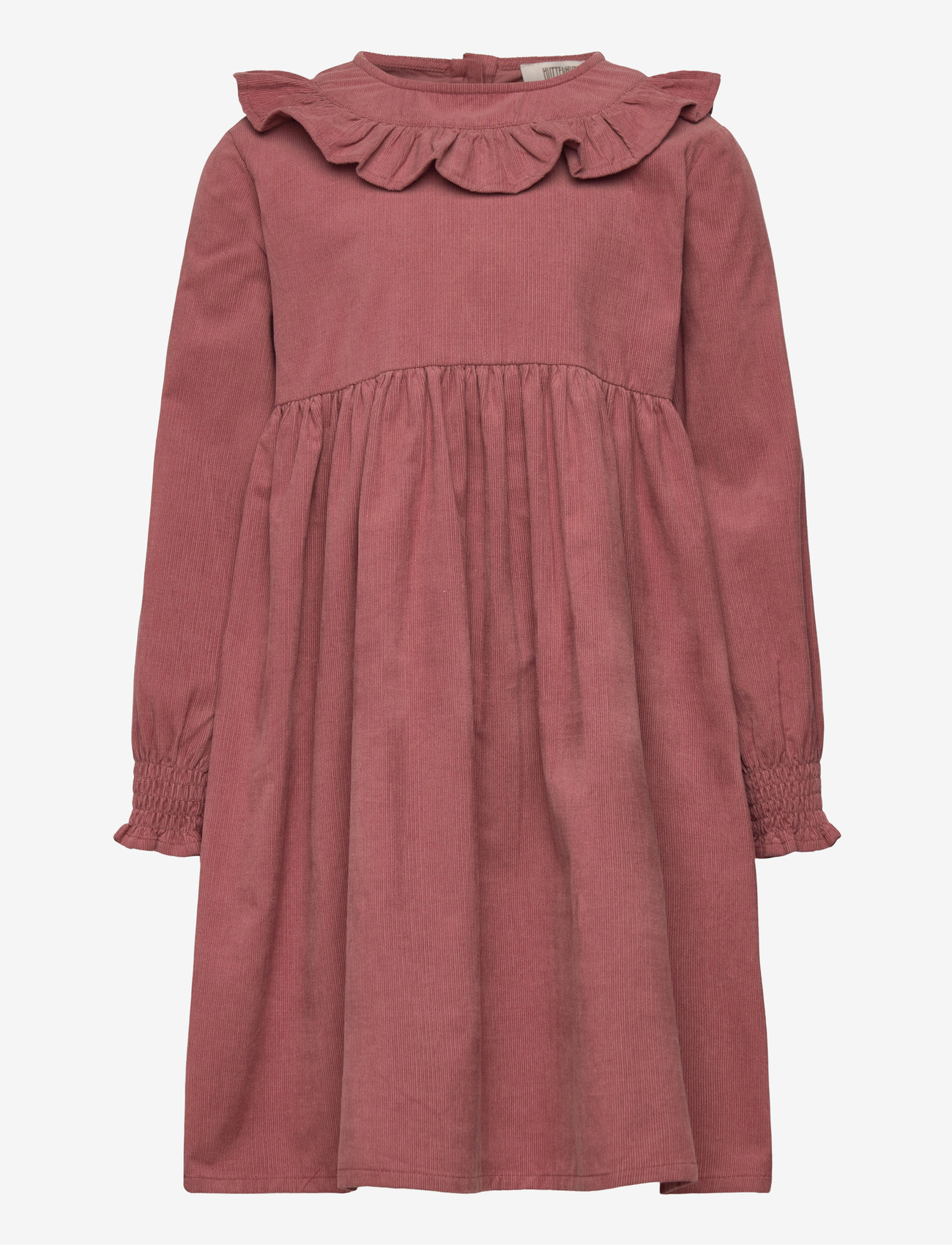 Huttelihut - Dress LS Corduroy - langærmede babykjoler - burlwood - 0
