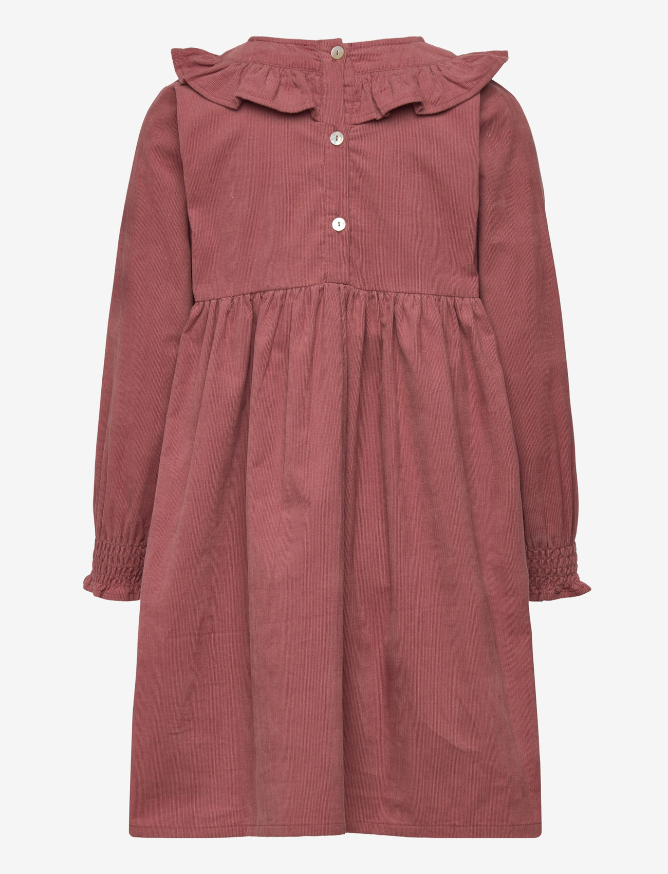 Huttelihut - Dress LS Corduroy - langærmede babykjoler - burlwood - 1