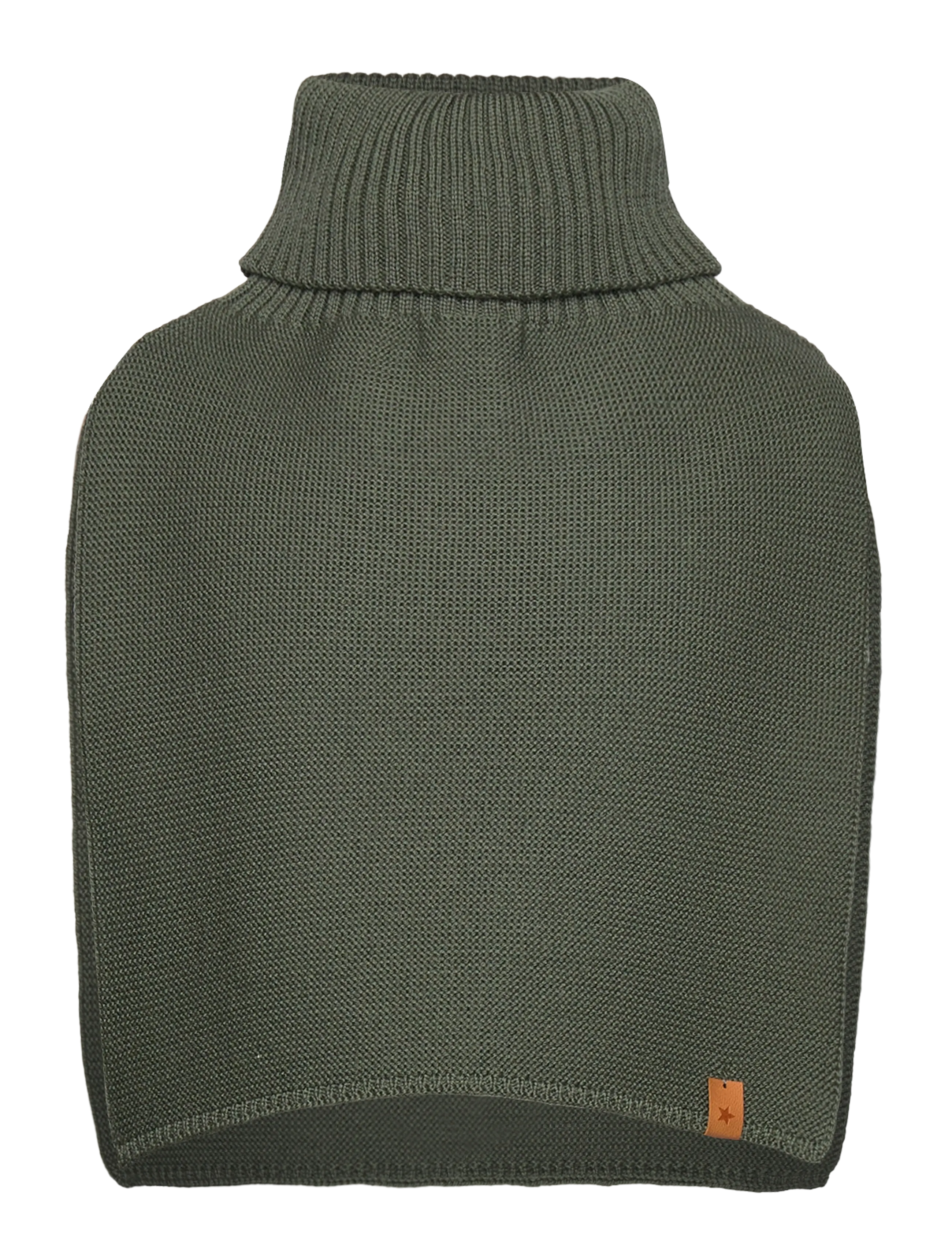 Huttelihut Neck Warmer Wool Knit - Šalikėliai - BEETLE / khaki/green