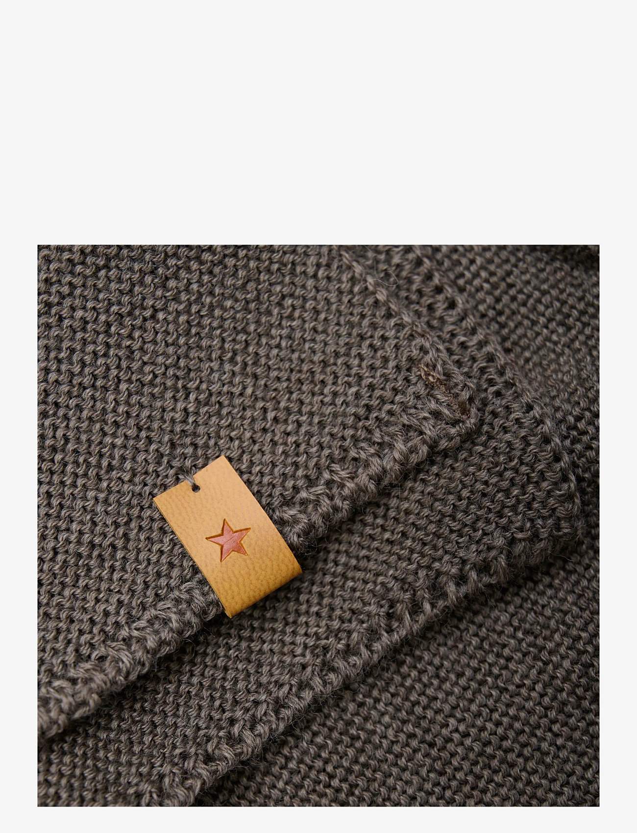 Huttelihut - Neck Warmer Wool Knit - julegaver under 300kr - brown melange - 1