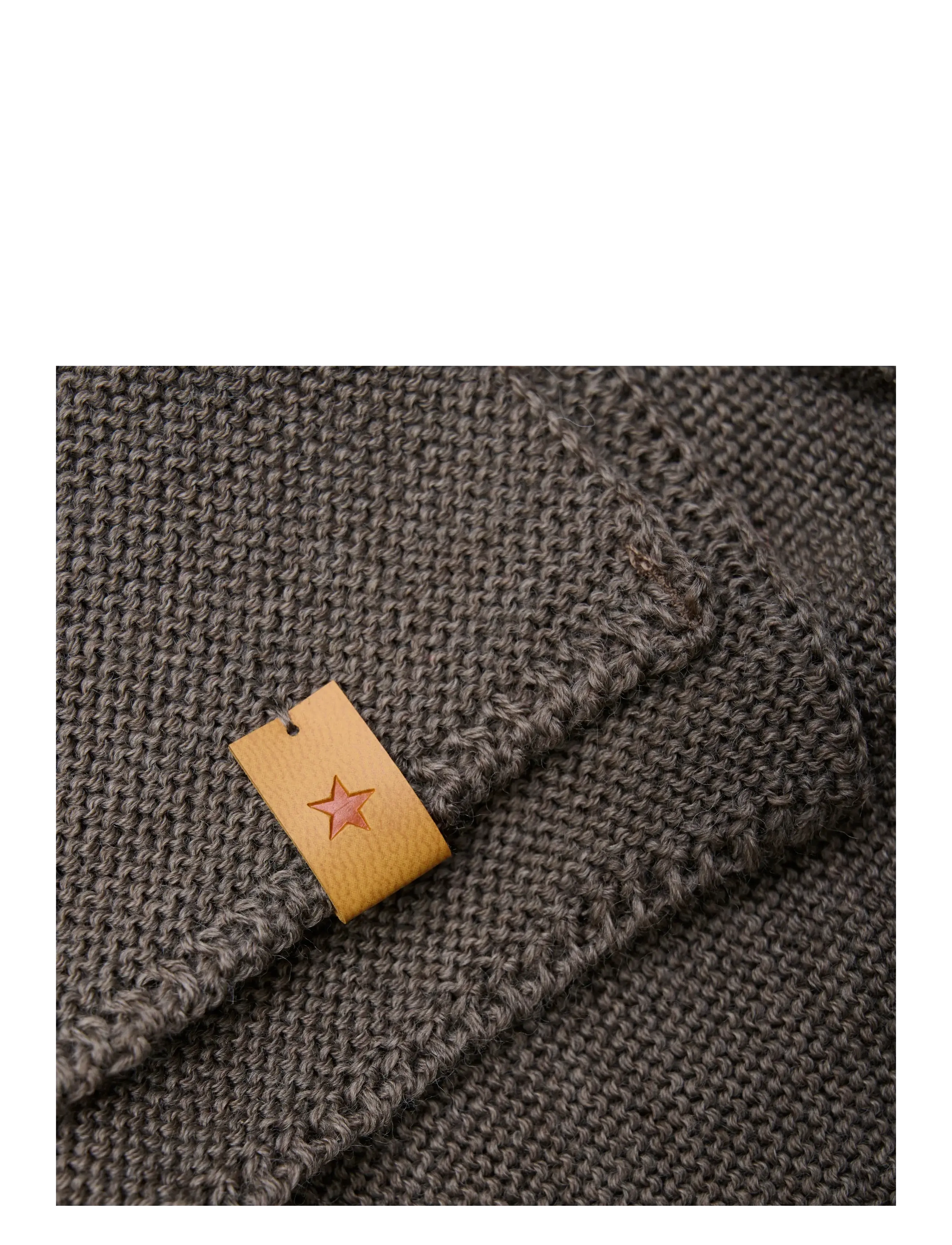 Huttelihut - Neck Warmer Wool Knit - brown melange - 1