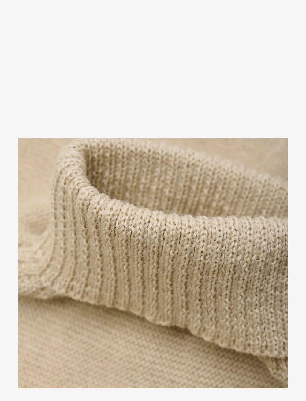 Huttelihut - Neck Warmer Wool Knit - halser - sand melange - 2