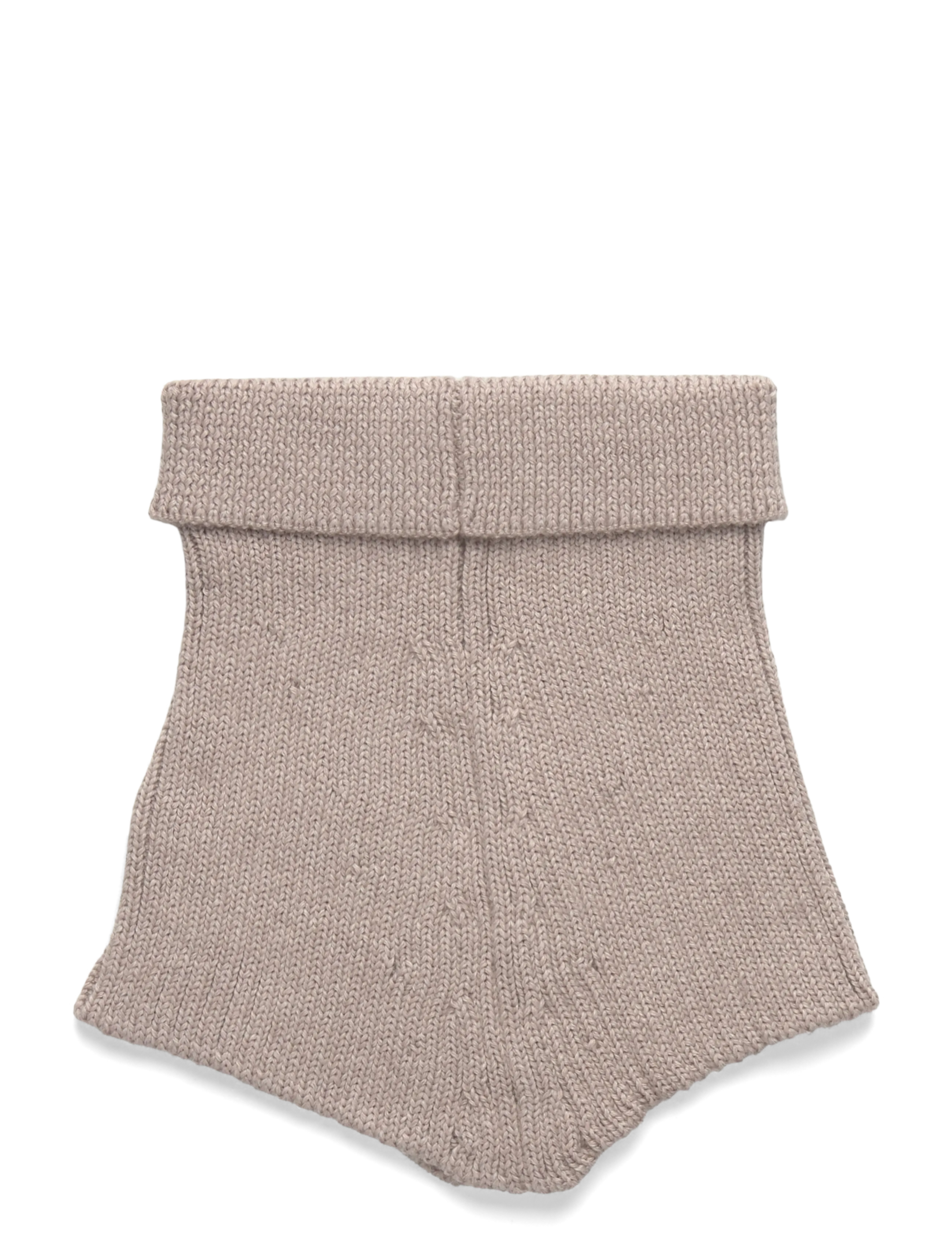 Huttelihut - Neck Warmer Wool Knit - camel melange - 1