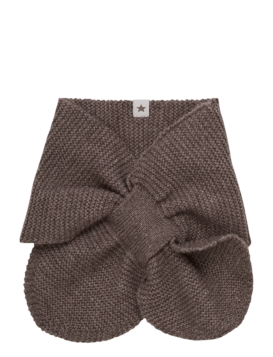 Huttelihut - Neck Warmer Wool Knit - brown melange - 0