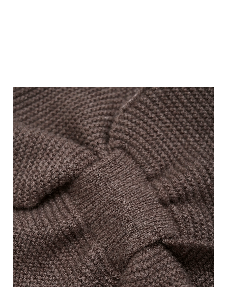 Huttelihut - Neck Warmer Wool Knit - brown melange - 2