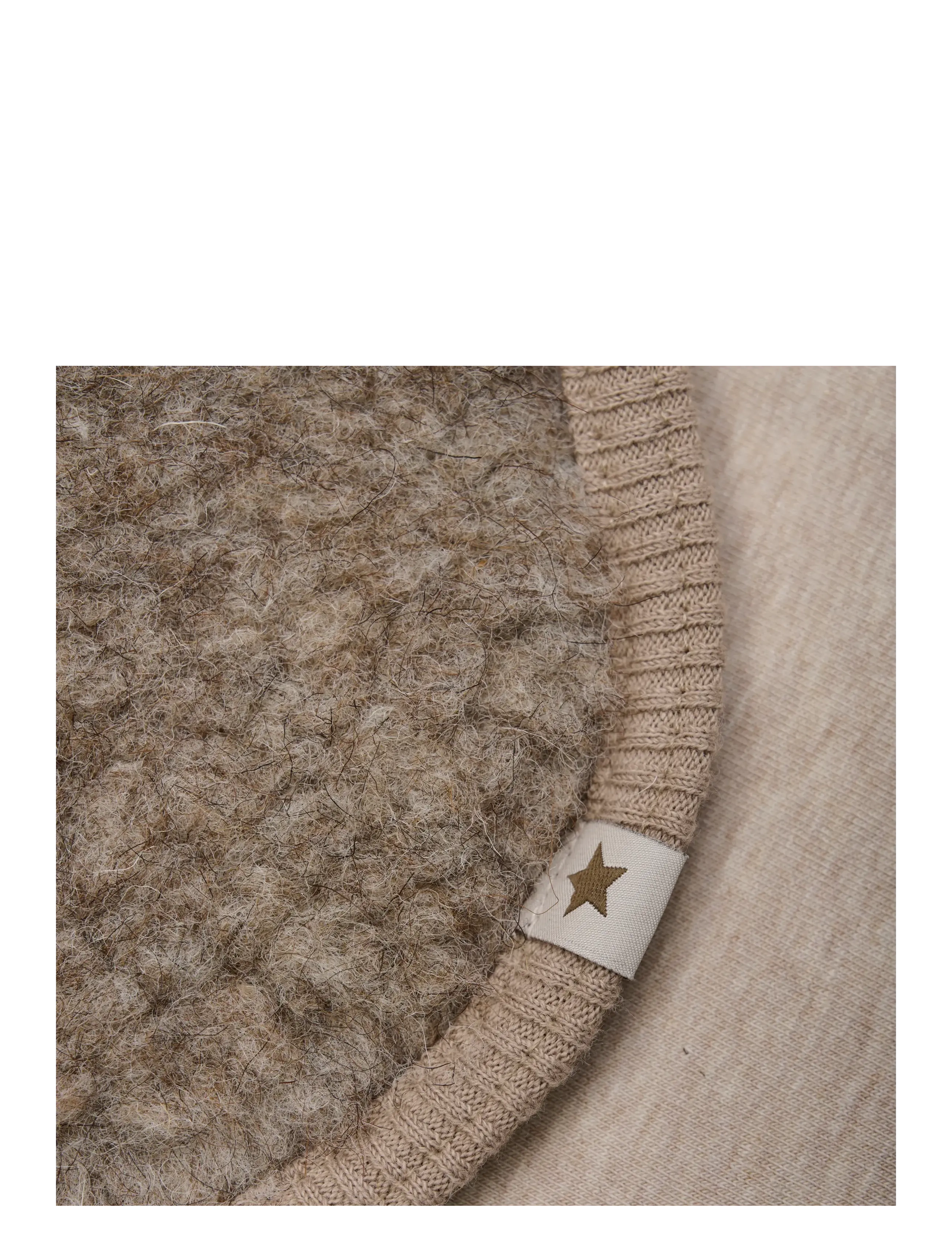 Huttelihut - Neck Warmer Wool Teddy - camel melange - 2
