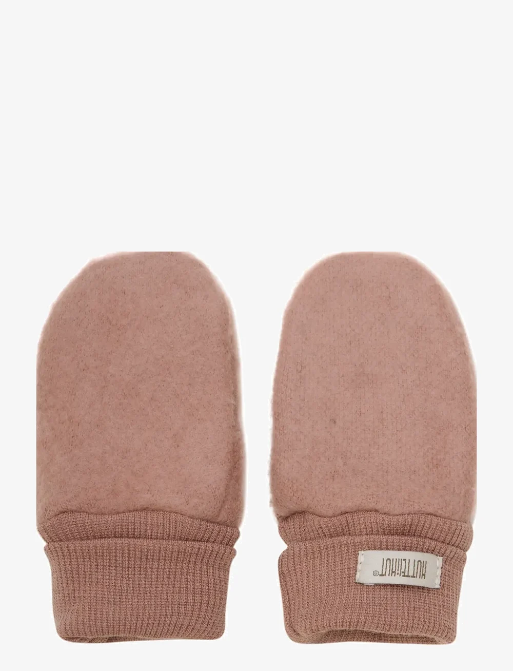 Huttelihut - Mittens Wool Fleece 2-layer - kepurės ir pirštinės - burlwood - 0