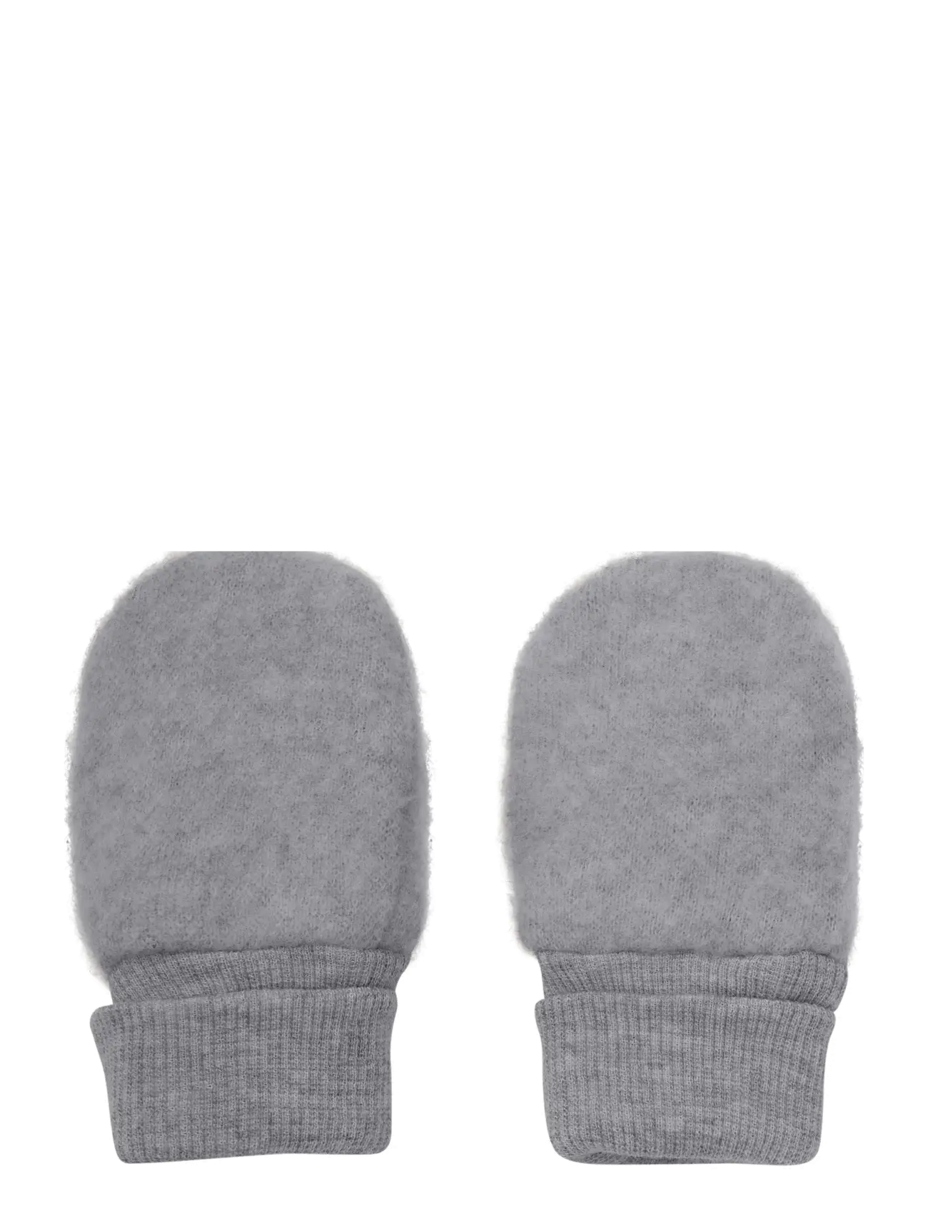 Huttelihut - Mittens Wool Fleece 2-layer - medium grey melange - 1