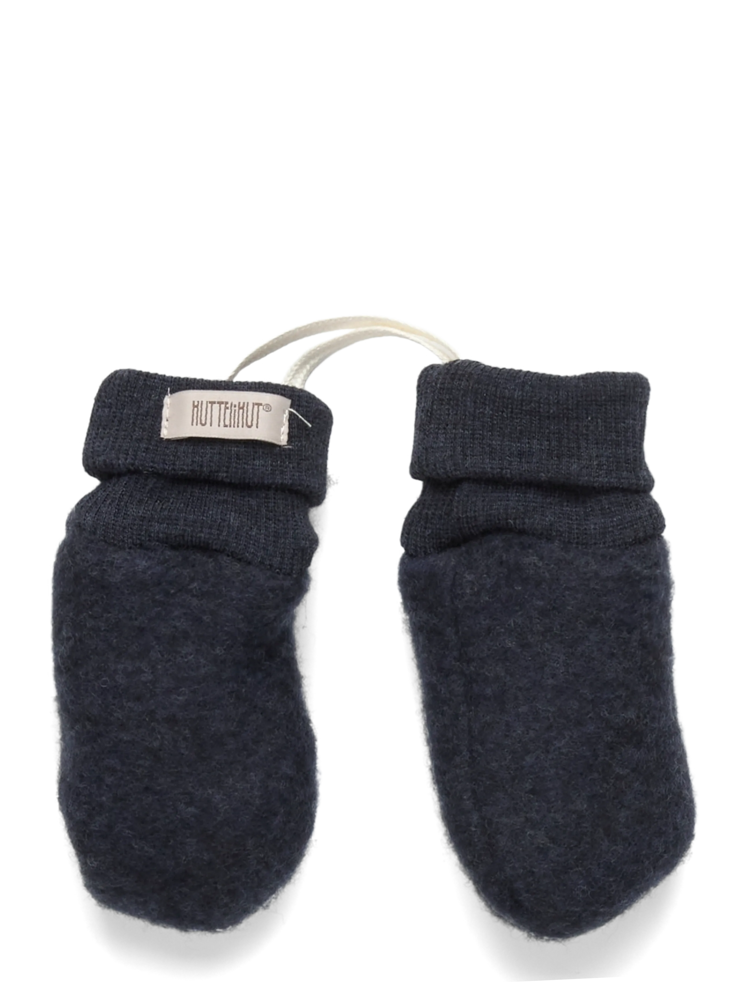 Huttelihut Mittens Wool Fleece 2-layer - Huttelihut - NAVY / navy
