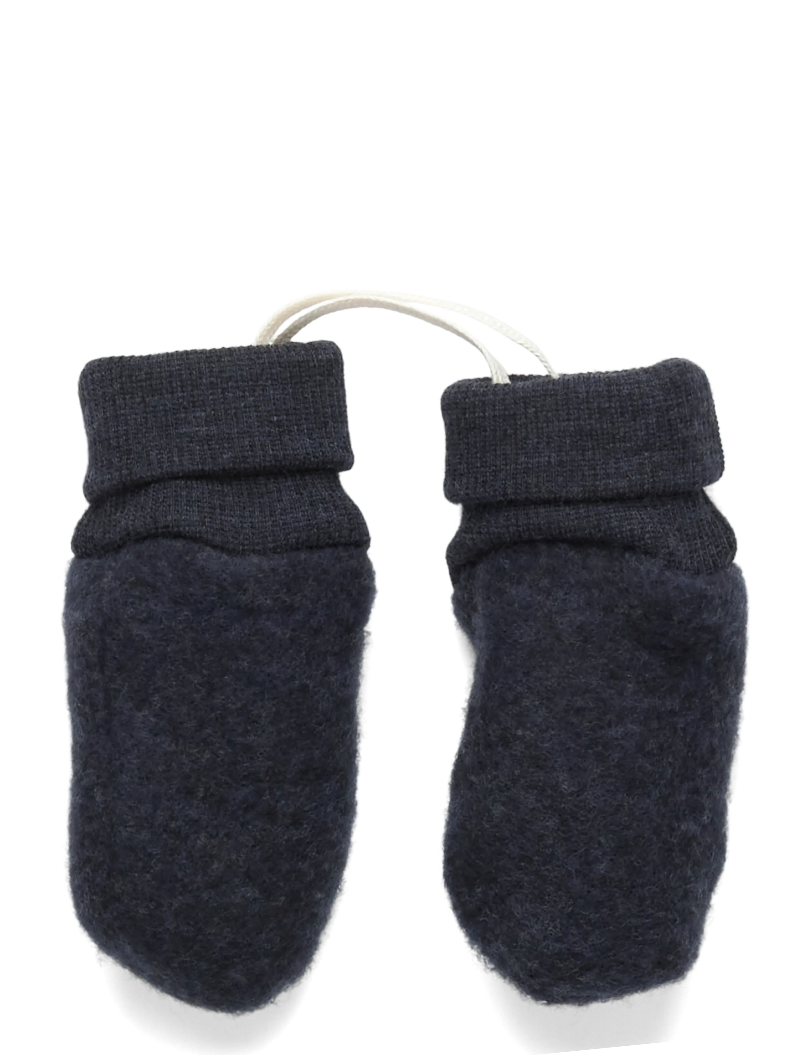 Huttelihut - Mittens Wool Fleece 2-layer - navy - 1