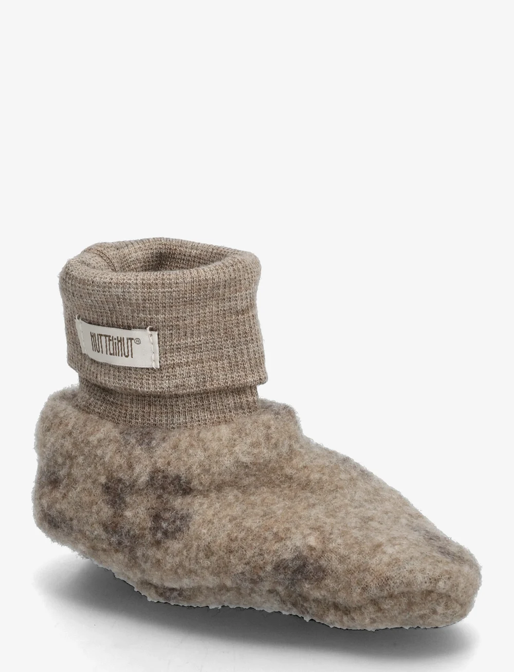 Huttelihut - Footies Wool Fleece 2-layer - babystrikstøvler - etherea - 0