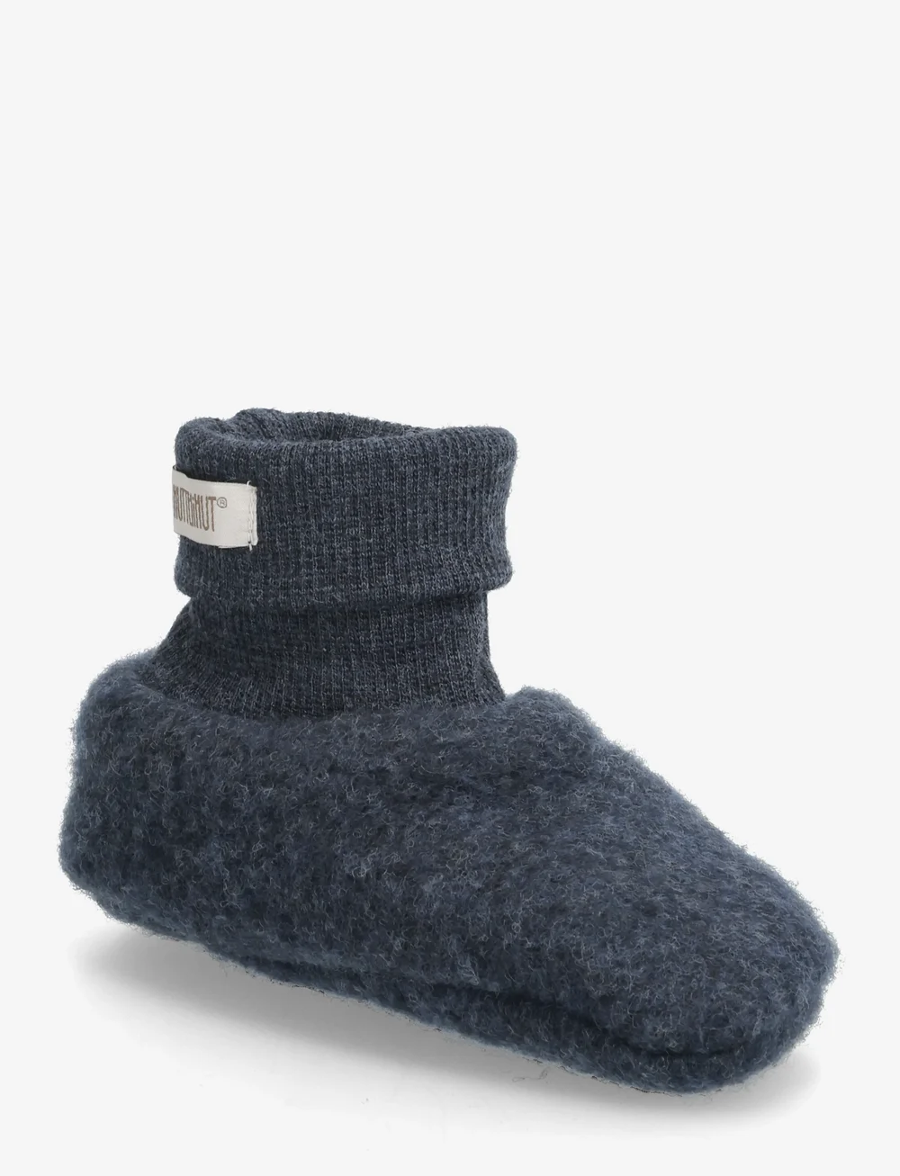 Huttelihut - Footies Wool Fleece 2-layer - babystrikstøvler - navy - 0