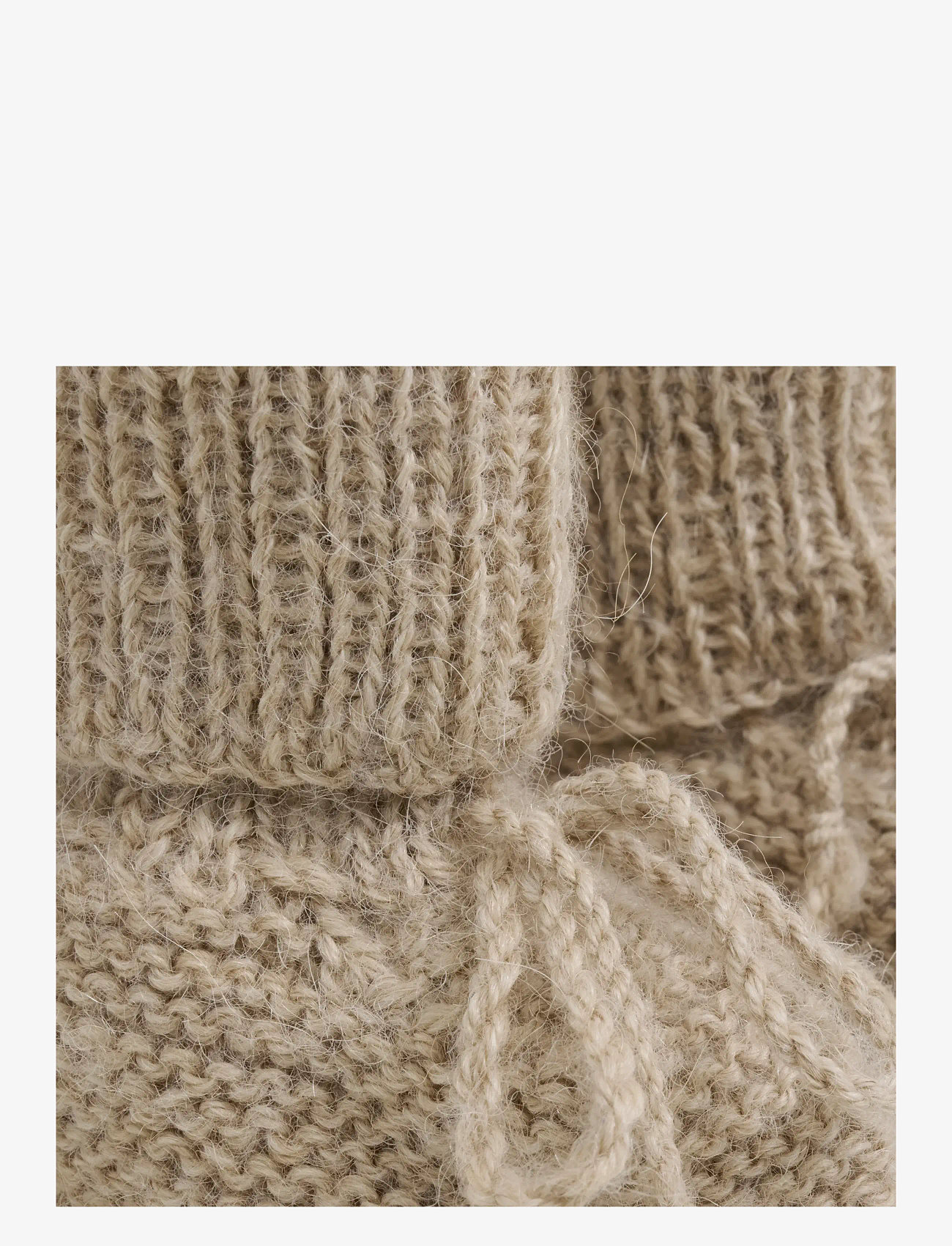 Huttelihut - Footies Alpaca Wool Knit - camel melange - 1