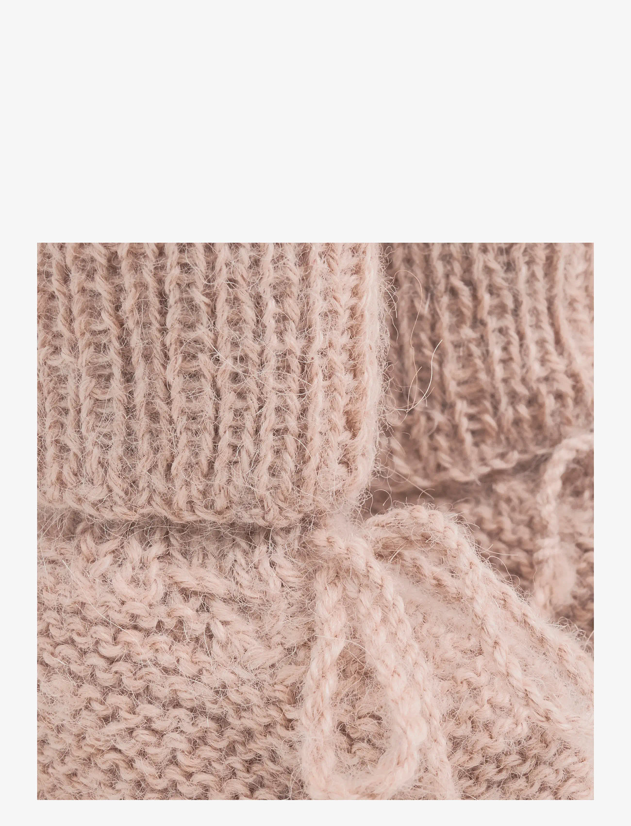 Huttelihut - Footies Alpaca Wool Knit - babystrikstøvler - mahogany rose - 1