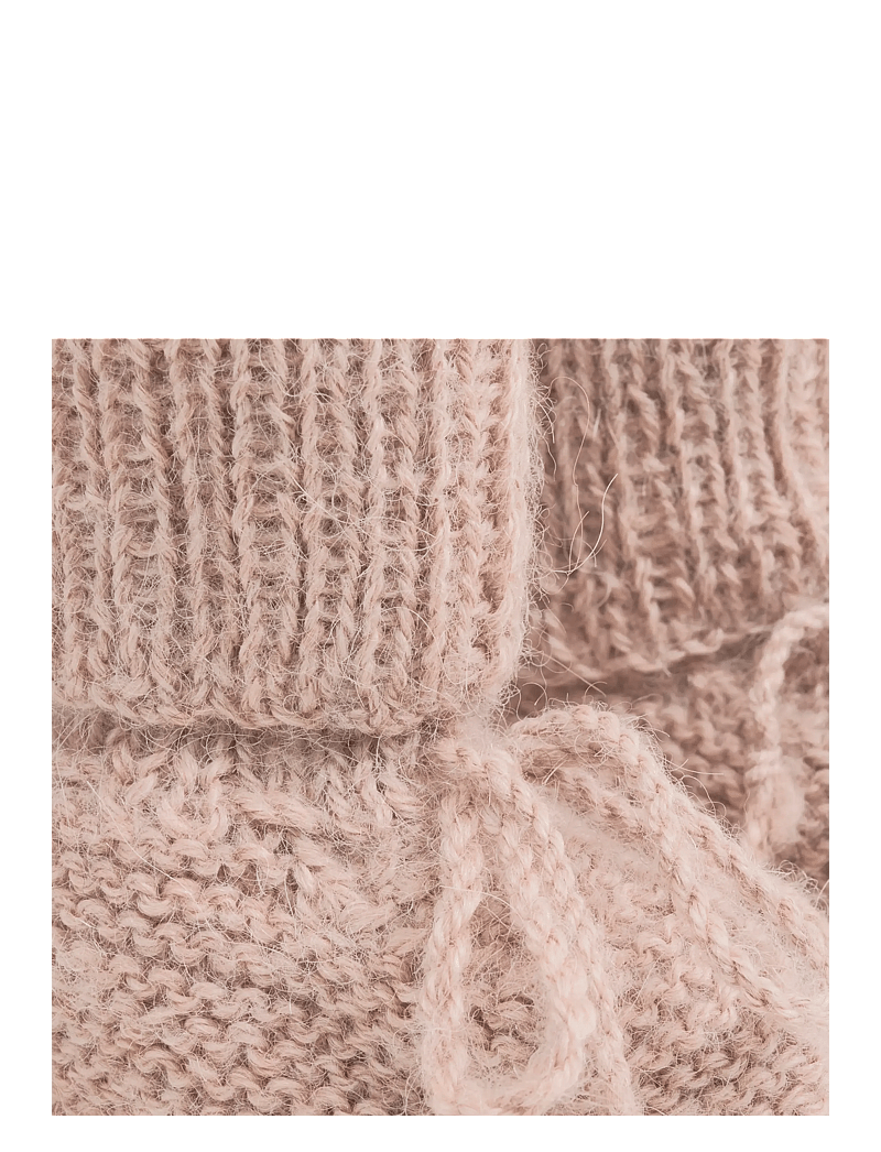 Huttelihut - Footies Alpaca Wool Knit - babystrikstøvler - mahogany rose - 1