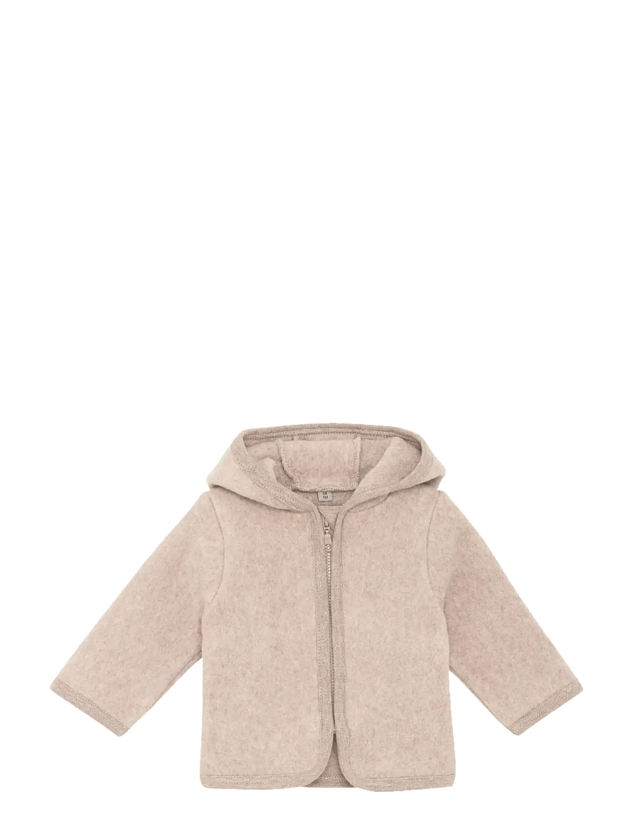 Huttelihut - Jacket Cotton Fleece - fleece jackets - camel melange - 0