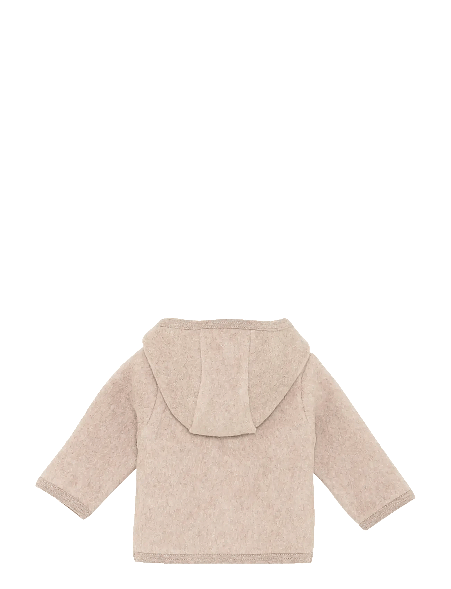 Huttelihut - Jacket Cotton Fleece - fleece jackets - camel melange - 1