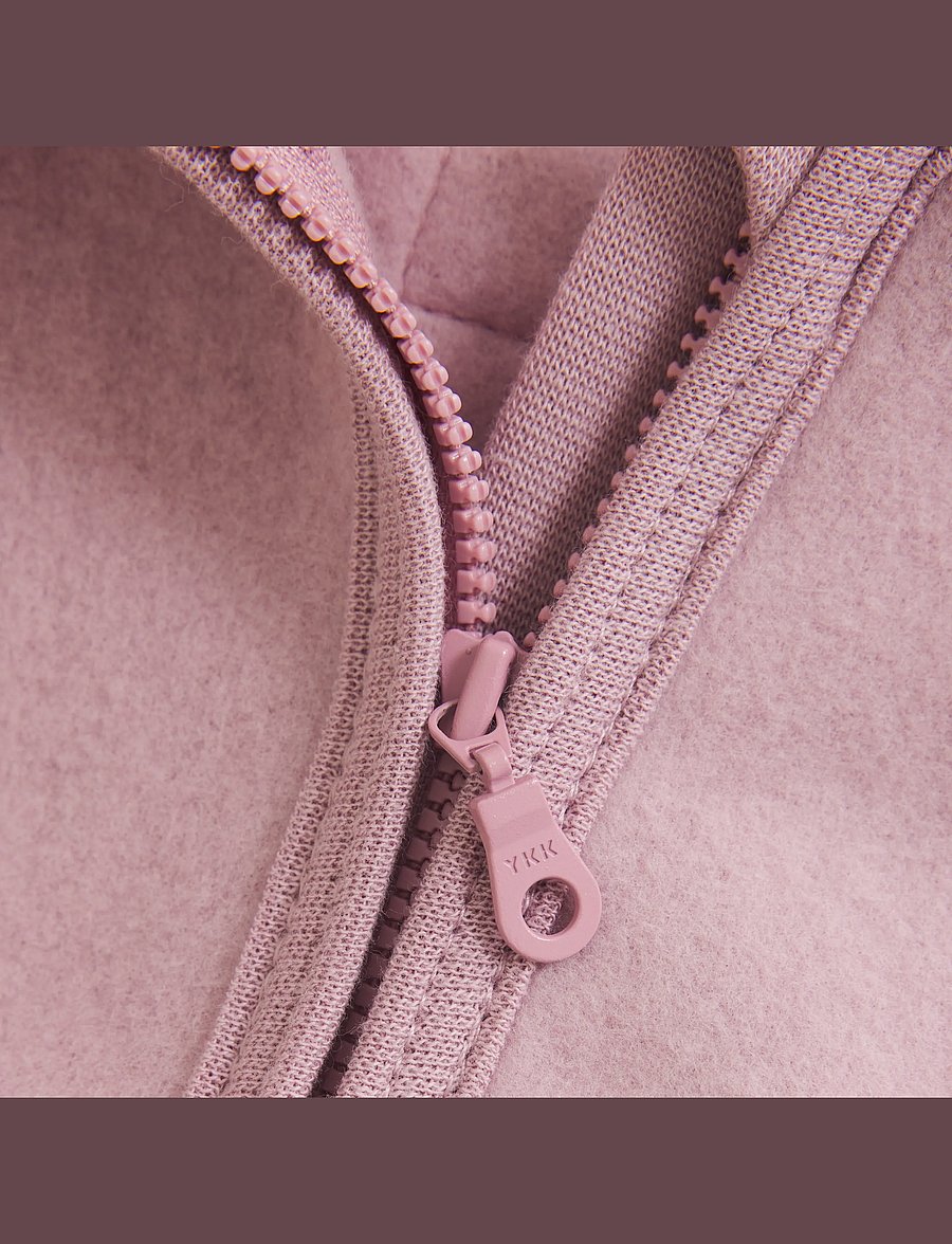 Huttelihut - Jacket Cotton Fleece - fleece jackets - deauville mauve - 2