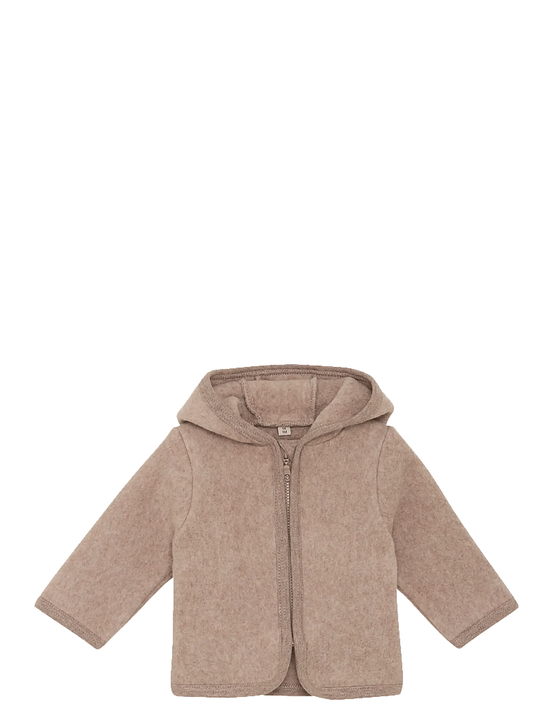 Huttelihut - Jacket Cotton Fleece - fleece jackets - savannah melange - 0