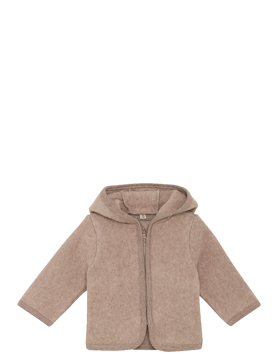 Huttelihut - Jacket Cotton Fleece - fleecejackor - savannah melange - 0