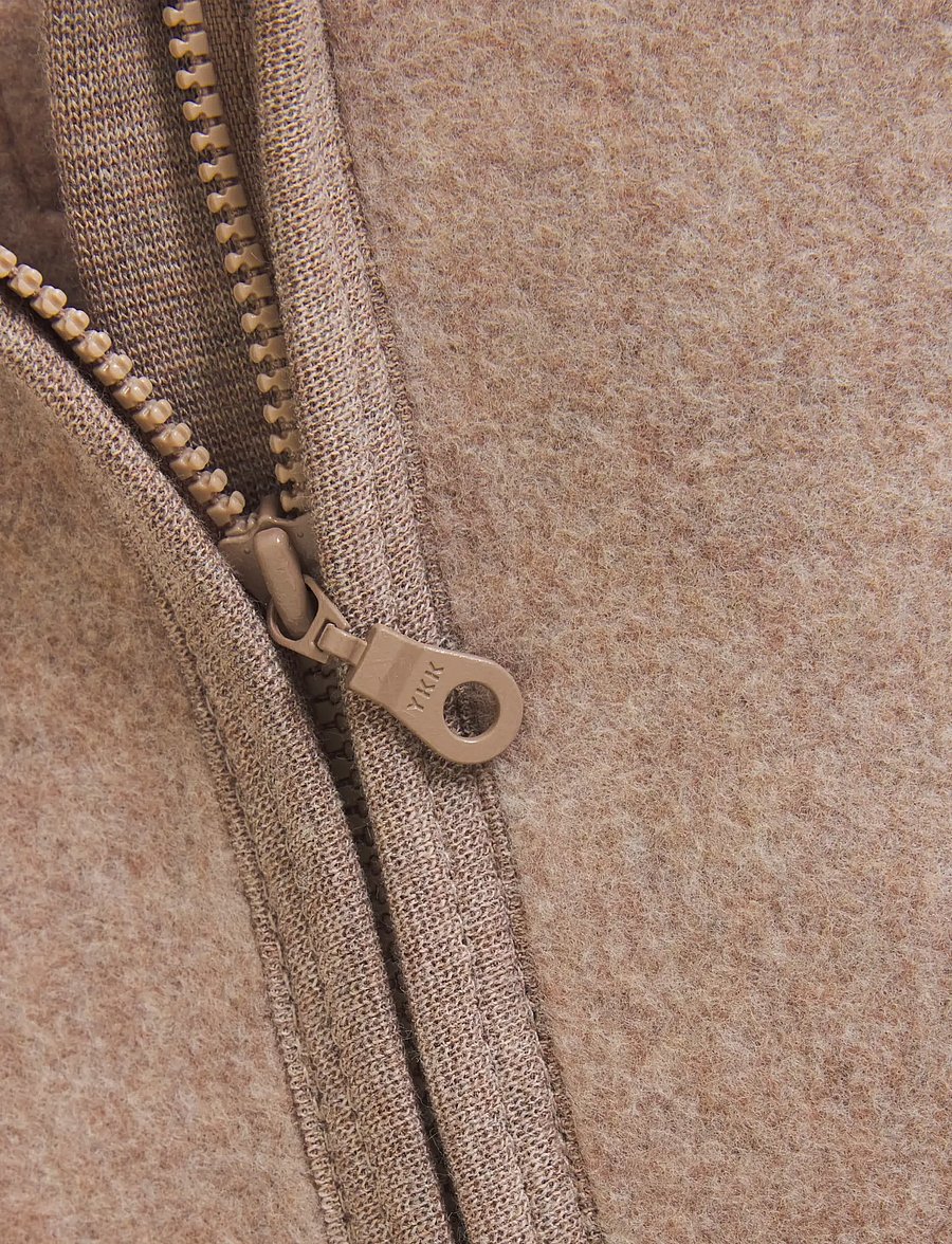 Huttelihut - Jacket Cotton Fleece - fleecejackor - savannah melange - 2
