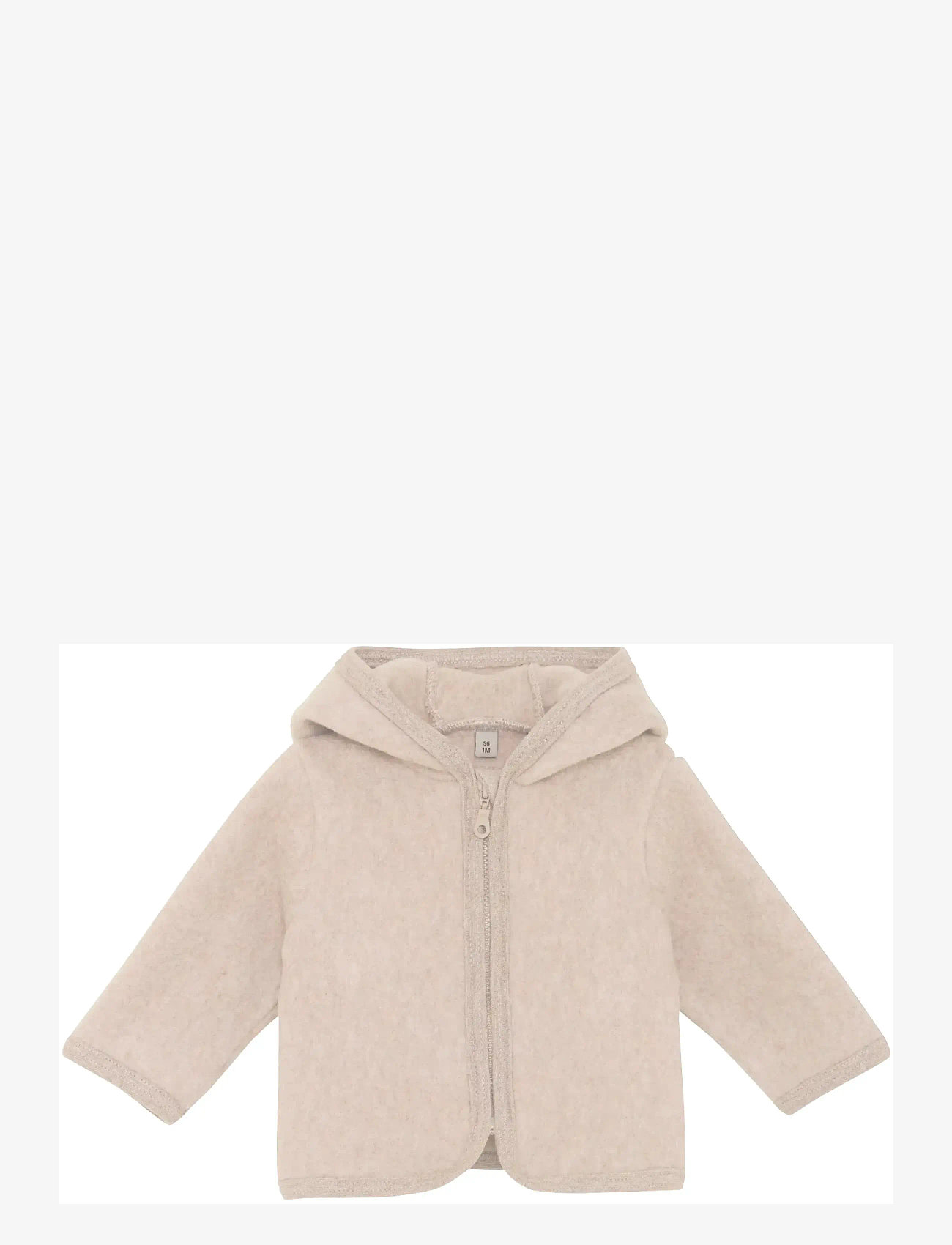 Huttelihut - Jacket Ears Cotton Fleece - fleecejacken - camel melange - 0