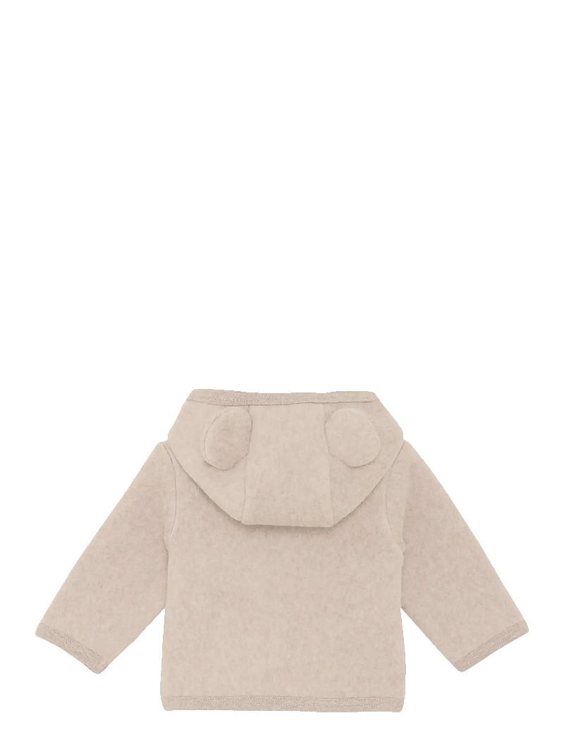 Huttelihut - Jacket Ears Cotton Fleece - fliisjakid - camel melange - 1