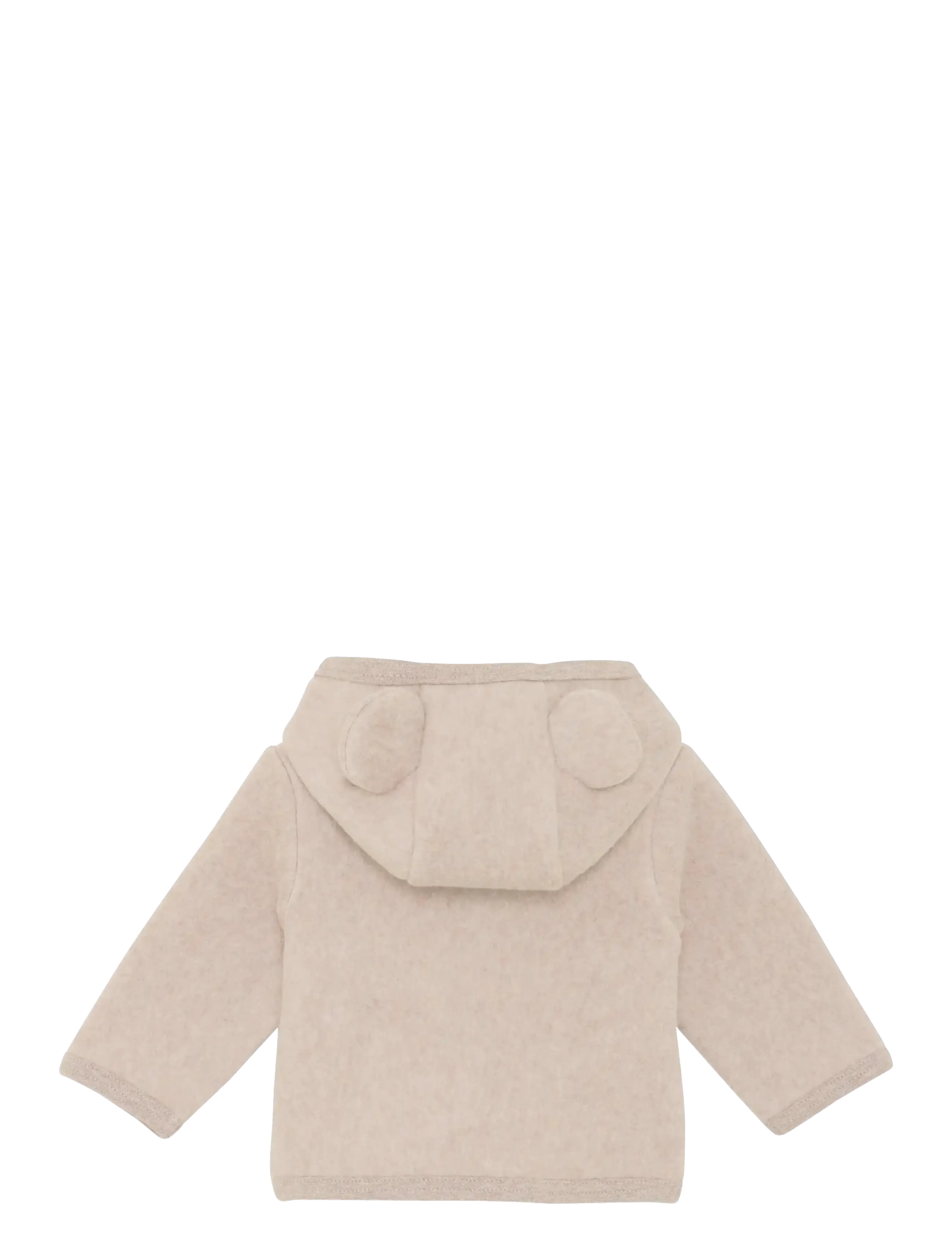Huttelihut - Jacket Ears Cotton Fleece - fliisjakid - camel melange - 1