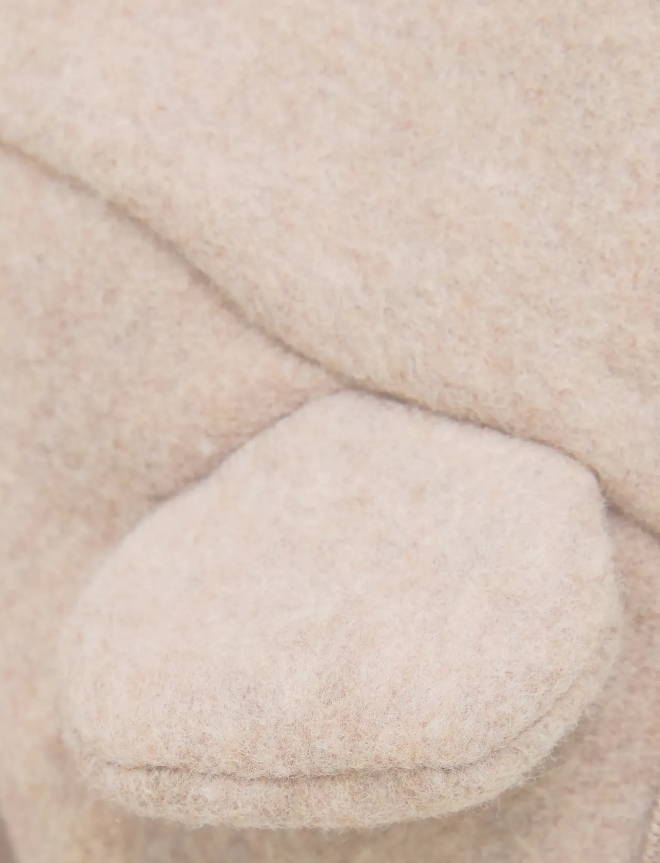 Huttelihut - Jacket Ears Cotton Fleece - flíspeysur - camel melange - 2