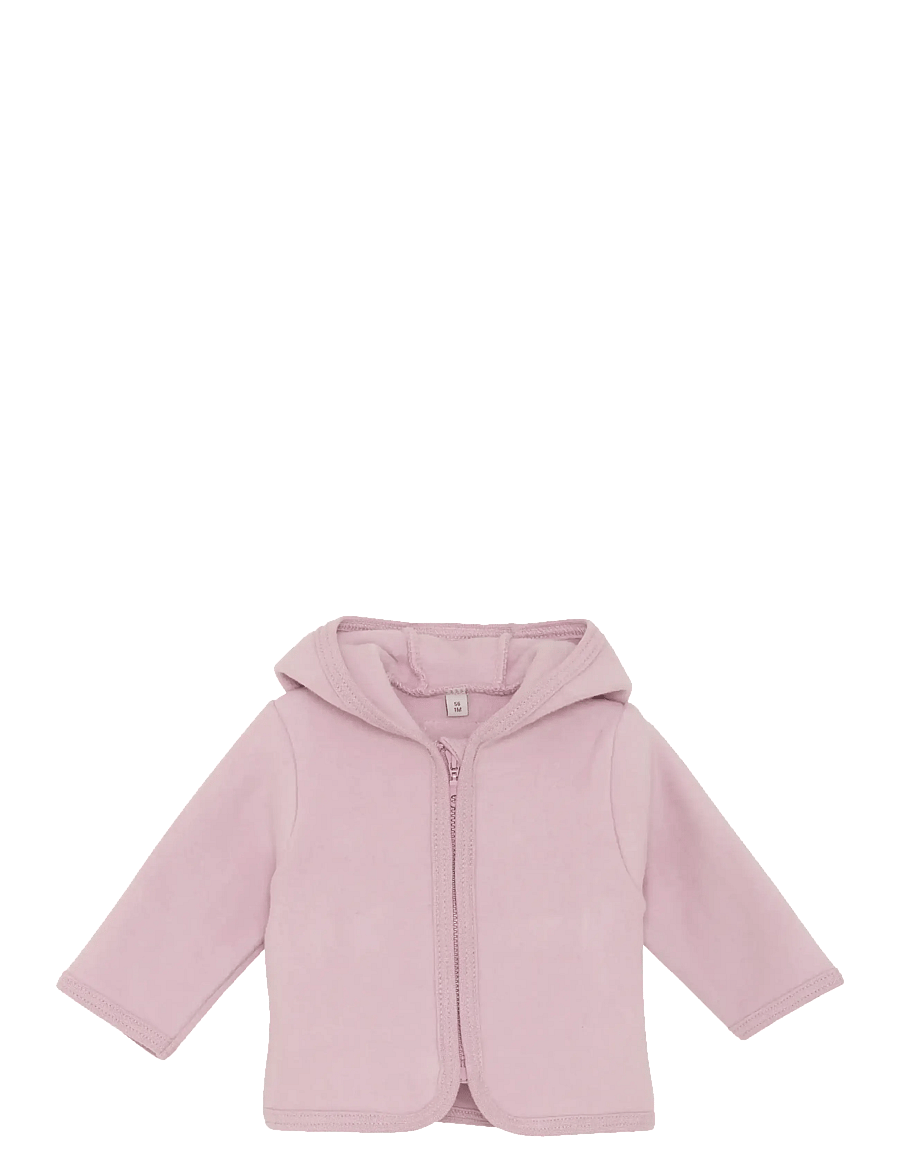 Huttelihut - Jacket Ears Cotton Fleece - fliisjakid - deauville mauve - 0
