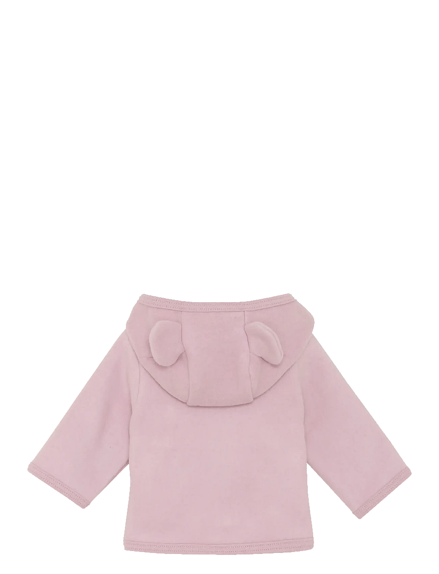 Huttelihut - Jacket Ears Cotton Fleece - fliisjakid - deauville mauve - 1