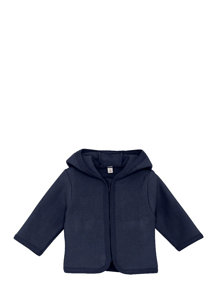 Huttelihut - Jacket Ears Cotton Fleece - fliisjakid - navy blazer - 0