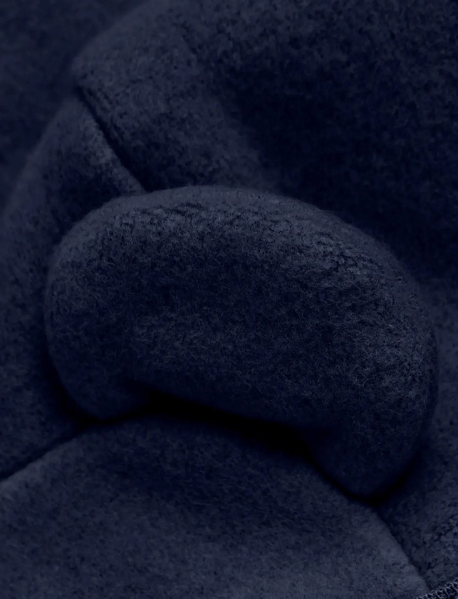 Huttelihut - Jacket Ears Cotton Fleece - fliisjakid - navy blazer - 2