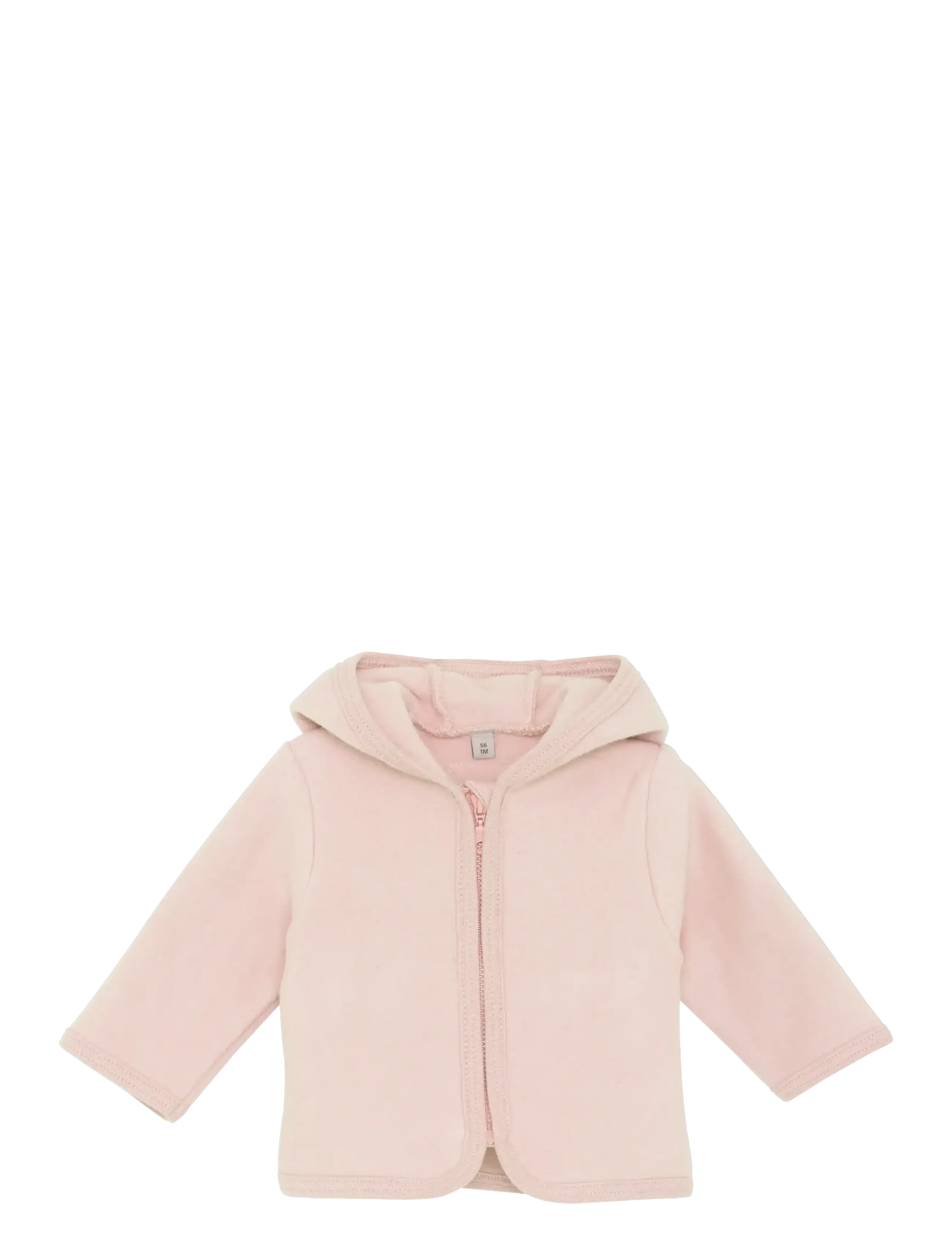 Jacket Ears Cotton Fleece - PEACH BLUSH