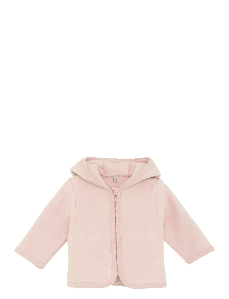 Huttelihut - Jacket Ears Cotton Fleece - flíspeysur - peach blush - 0