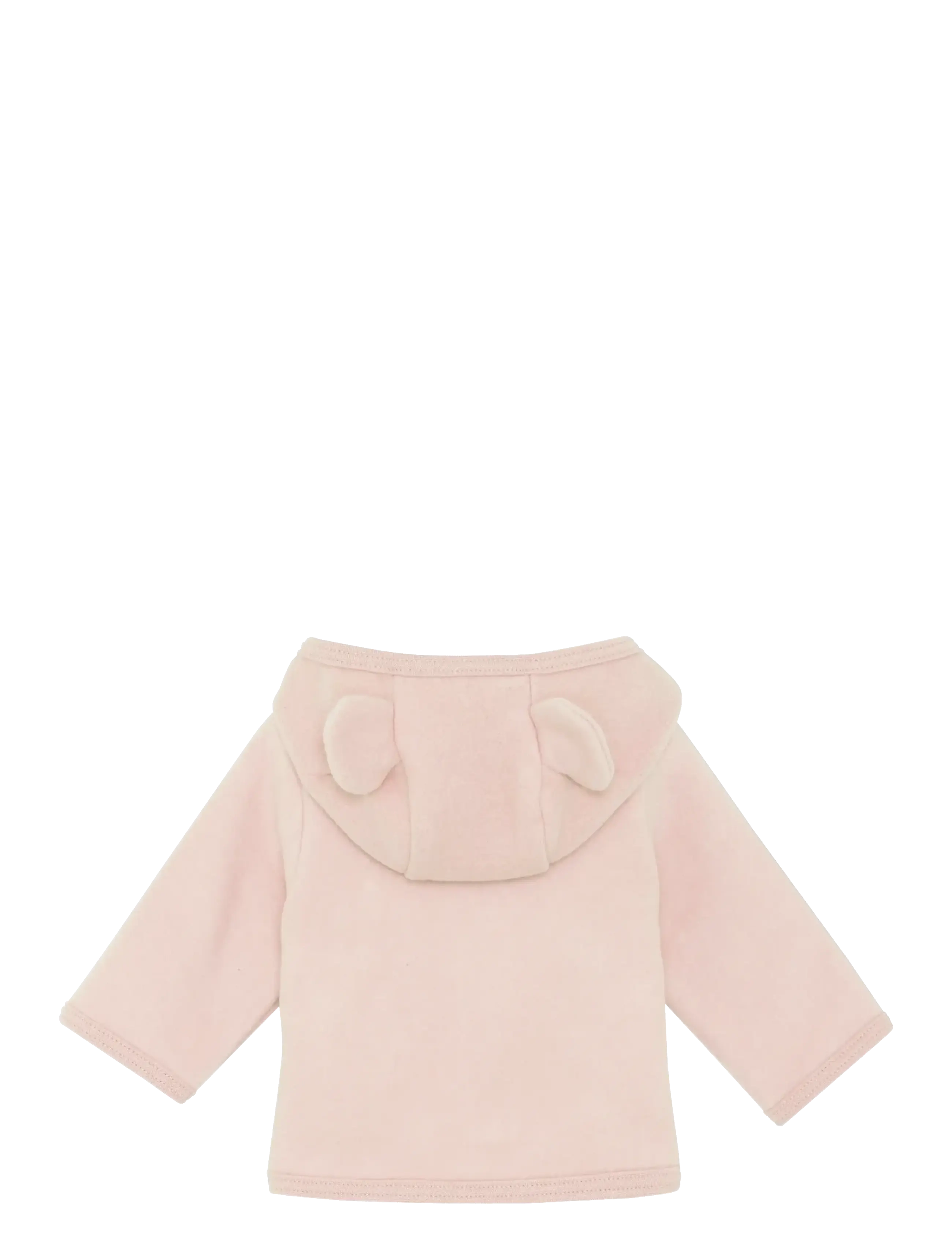 Huttelihut - Jacket Ears Cotton Fleece - flíspeysur - peach blush - 1