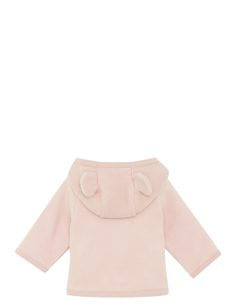 Huttelihut - Jacket Ears Cotton Fleece - flíspeysur - peach blush - 1