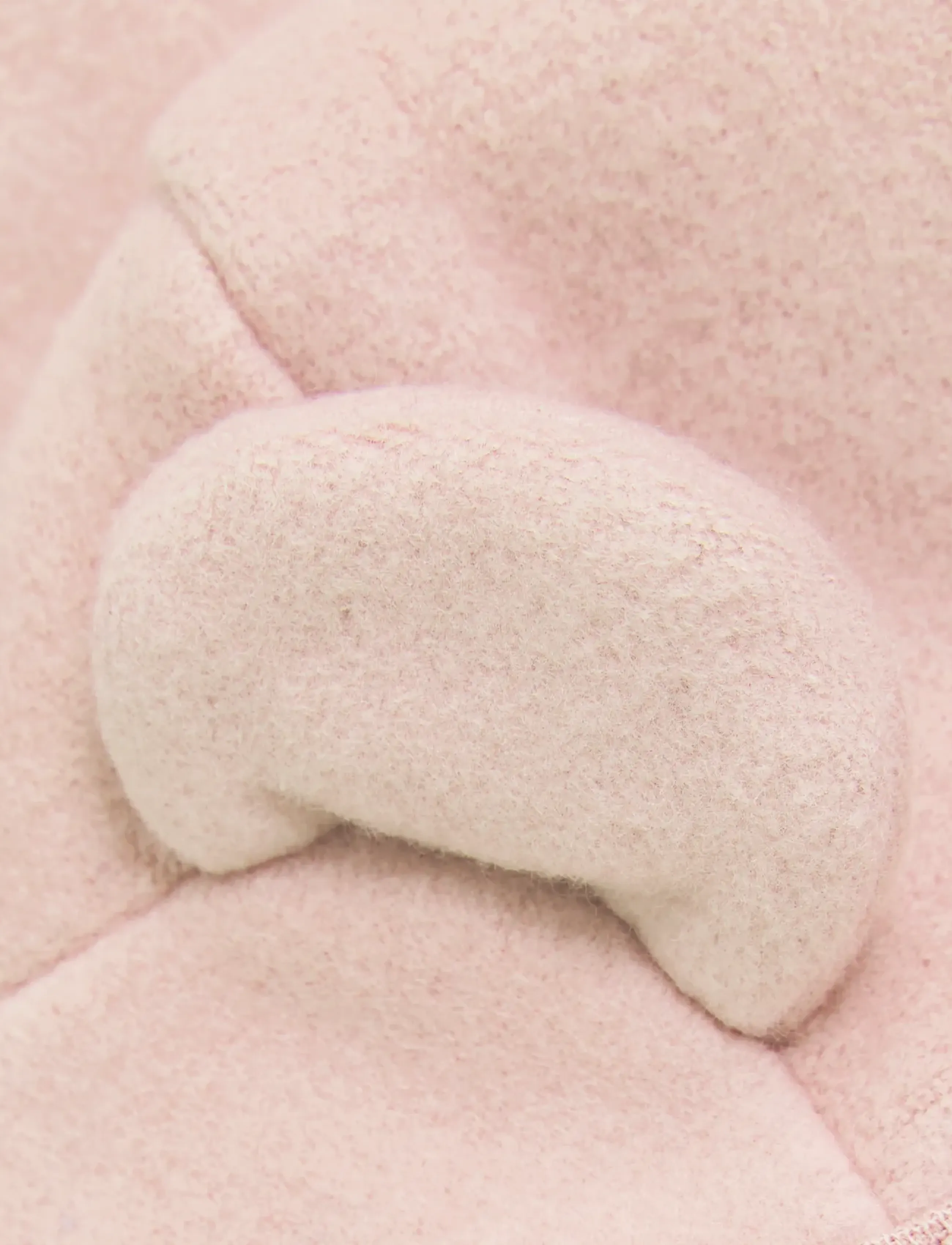 Huttelihut - Jacket Ears Cotton Fleece - flíspeysur - peach blush - 2