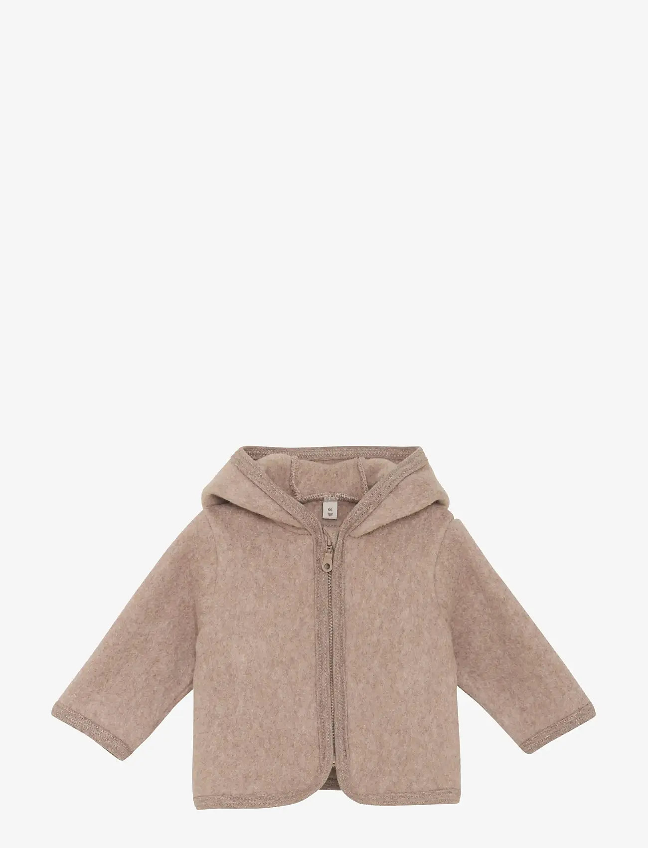 Huttelihut - Jacket Ears Cotton Fleece - fleecejacken - savannah melange - 0