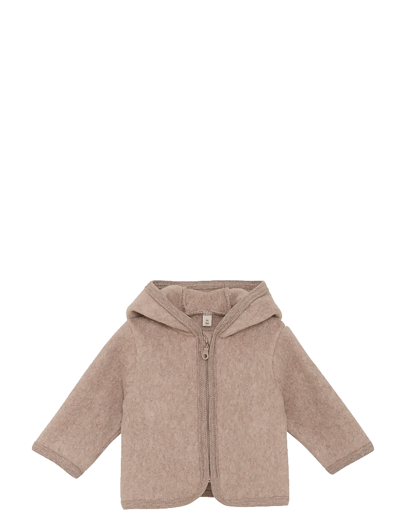 Huttelihut - Jacket Ears Cotton Fleece - fleecejacken - savannah melange - 0