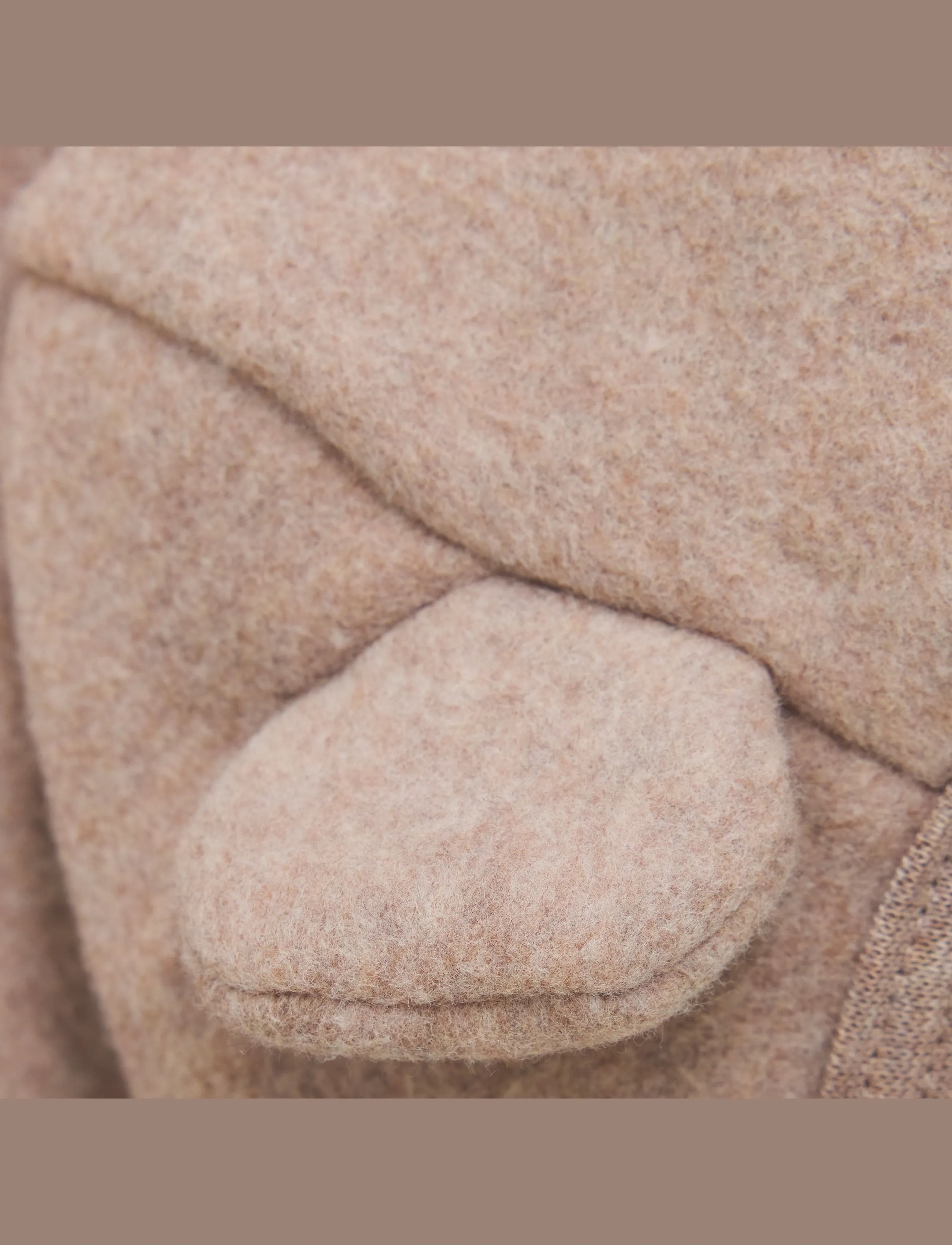 Huttelihut - Jacket Ears Cotton Fleece - fliisjakid - savannah melange - 2