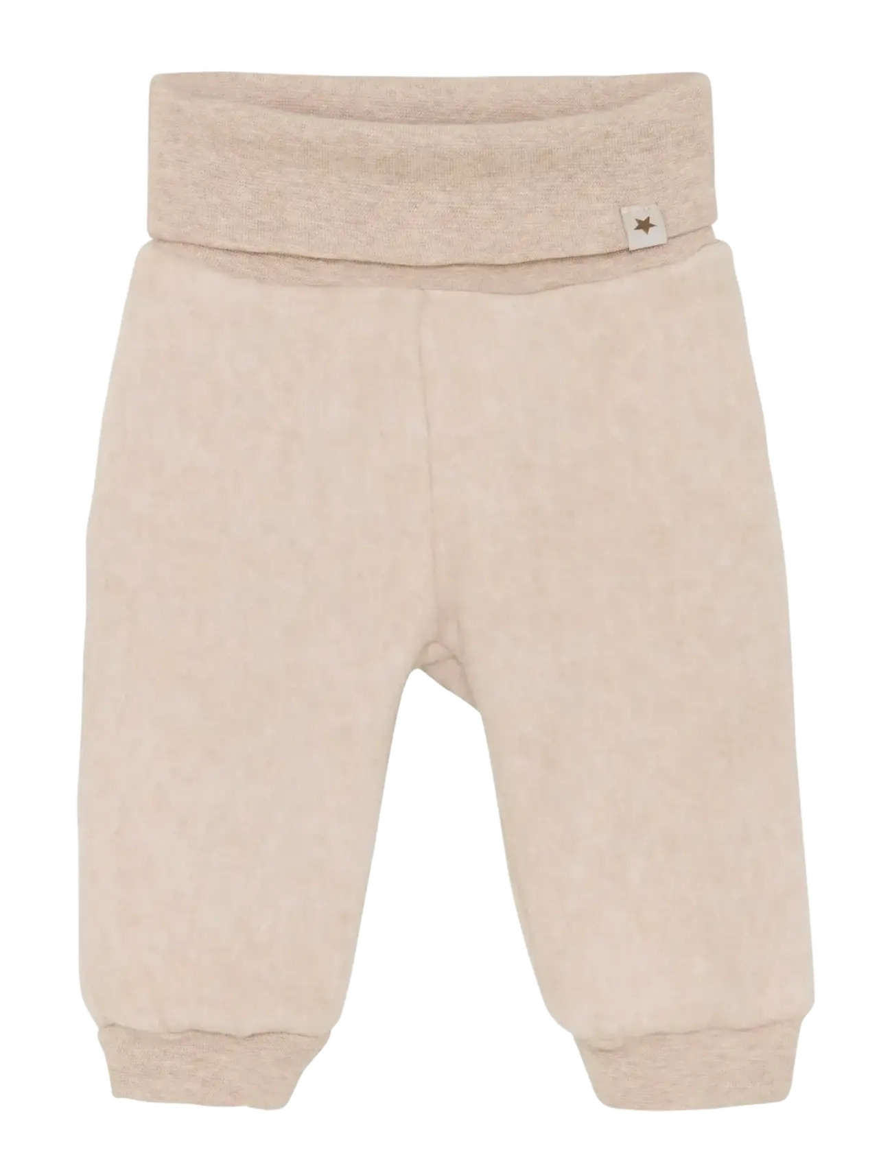 Huttelihut Pants Cotton Fleece - Underdele - CAMEL MELANGE / beige